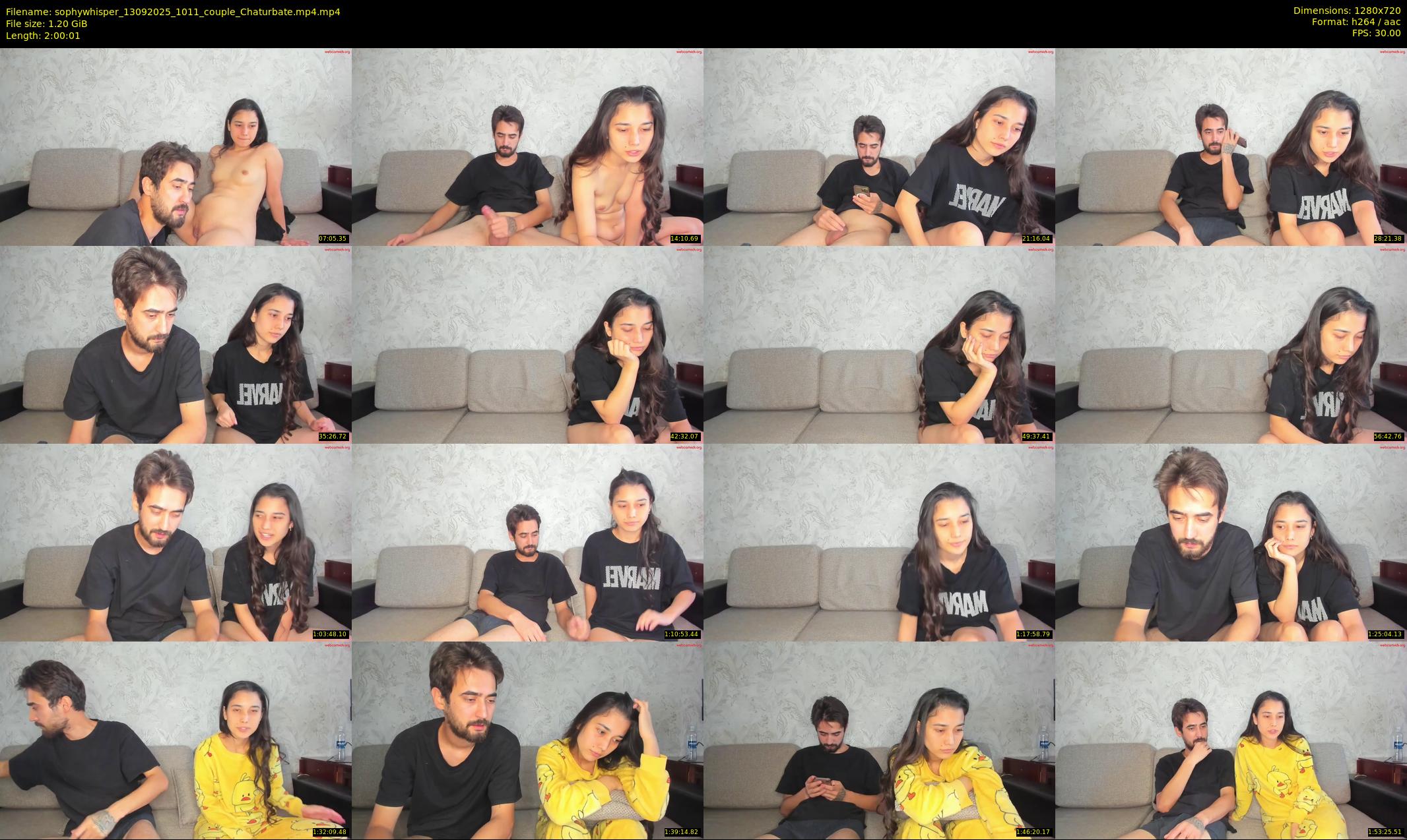 sophywhisper — 121 minute Chaturbate couple cam show recording, 720p, Sep 13, 2025