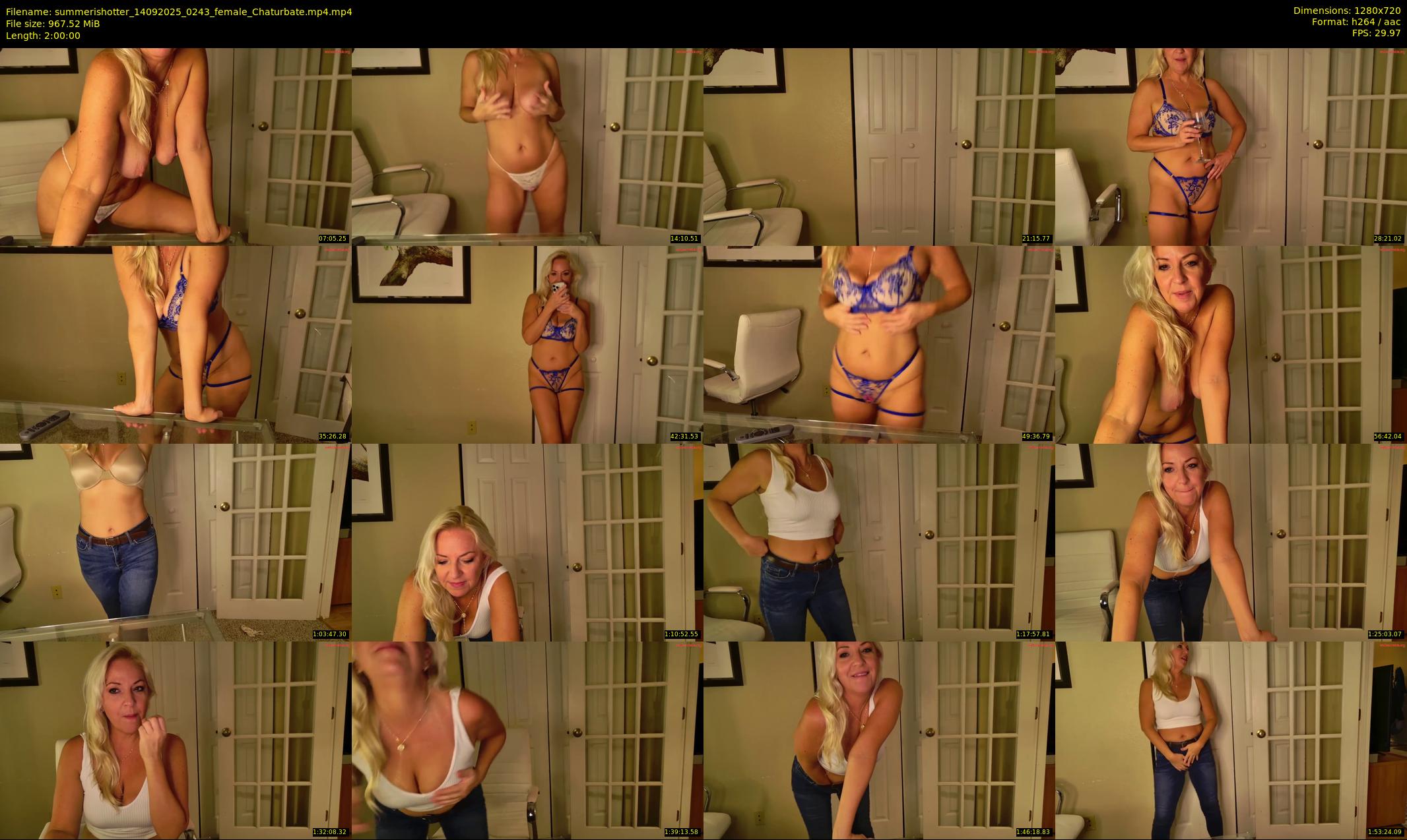 summerishotter — 120 minute Chaturbate female cam show recording, 720p, Sep 14, 2025