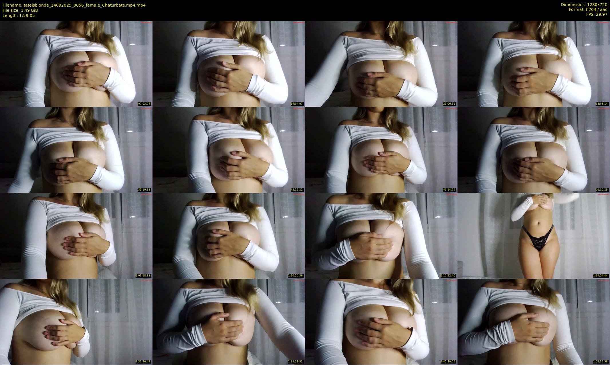 tateisblonde — 120 minute Chaturbate female cam show recording, 720p, Sep 14, 2025