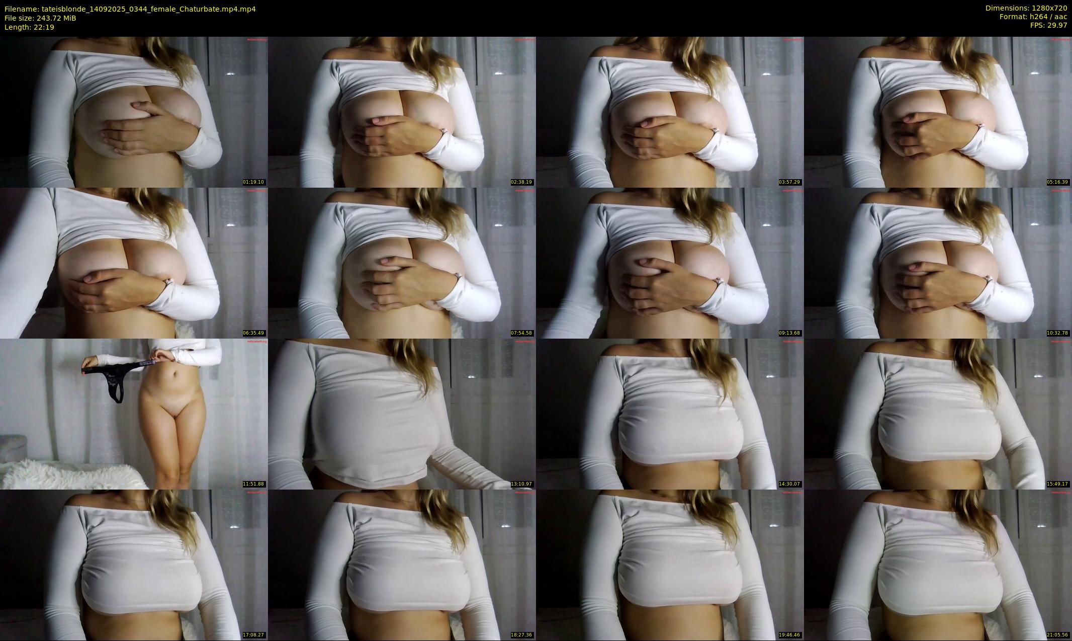 tateisblonde — 23 minute Chaturbate female cam show recording, 720p, Sep 14, 2025