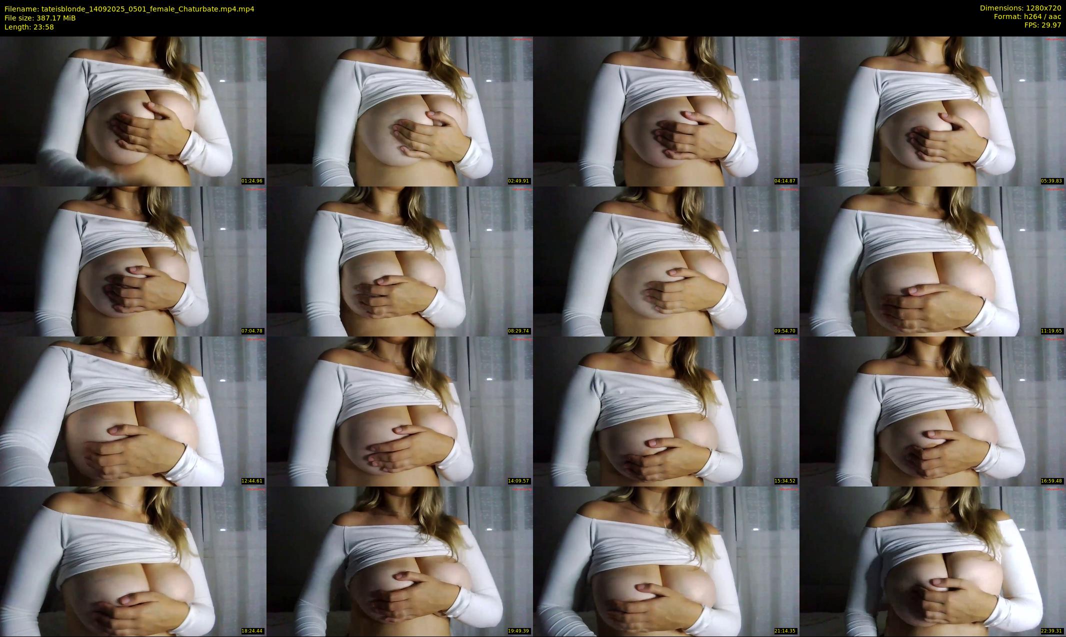 tateisblonde — 24 minute Chaturbate female cam show recording, 720p, Sep 14, 2025