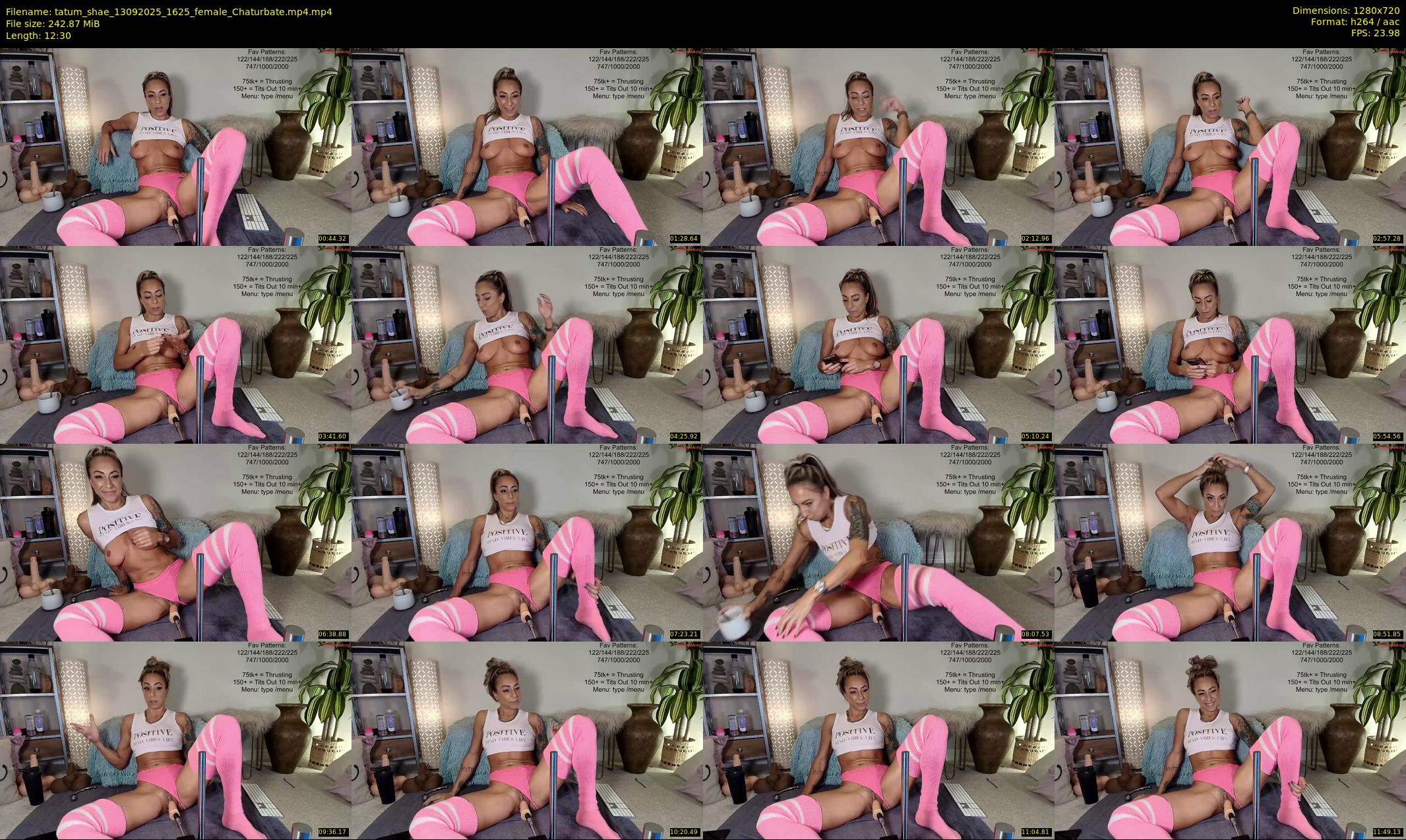 tatum_shae — 13 minute Chaturbate female cam show recording, 720p, Sep 13, 2025