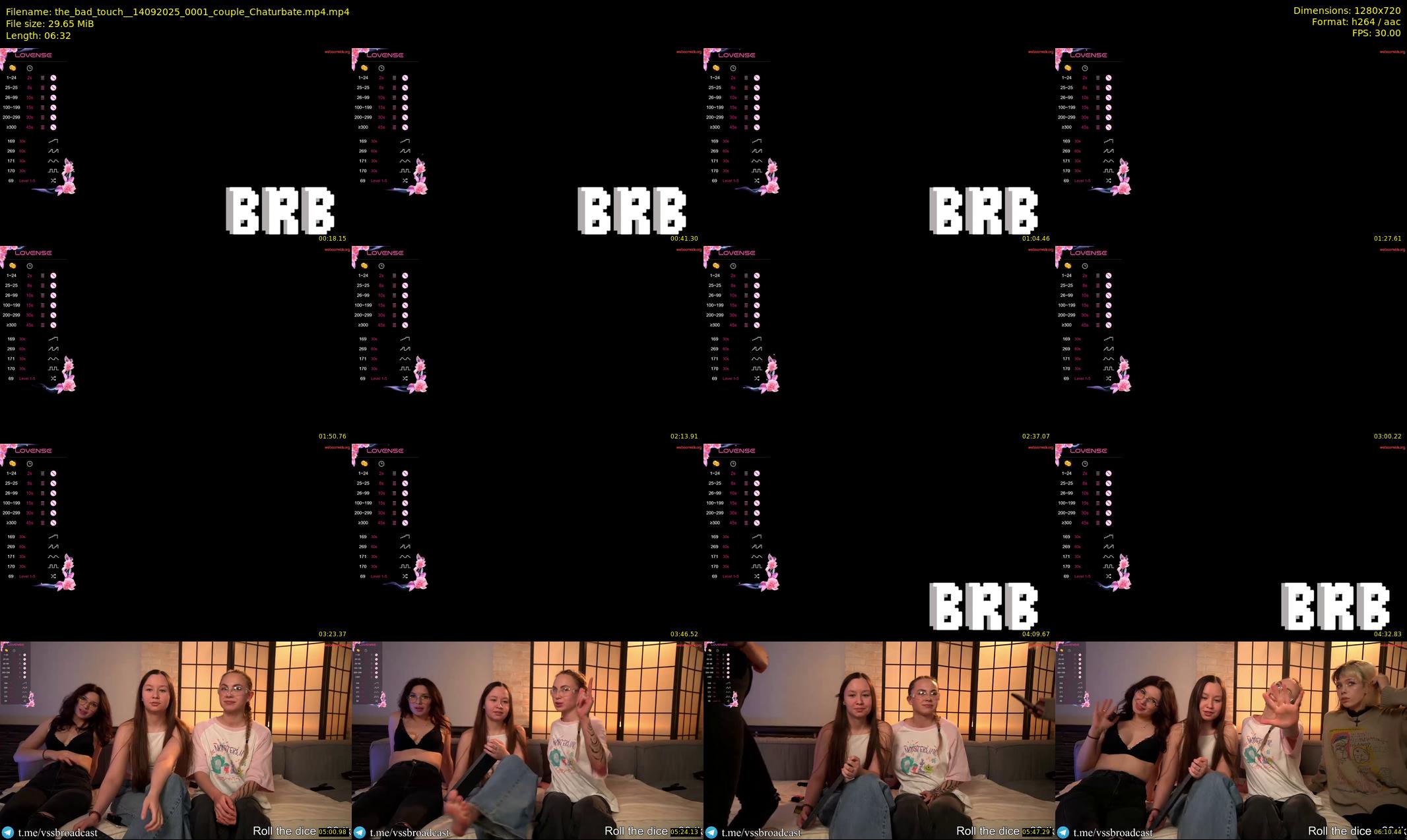 the_bad_touch_ — 7 minute Chaturbate couple cam show recording, 720p, Sep 14, 2025