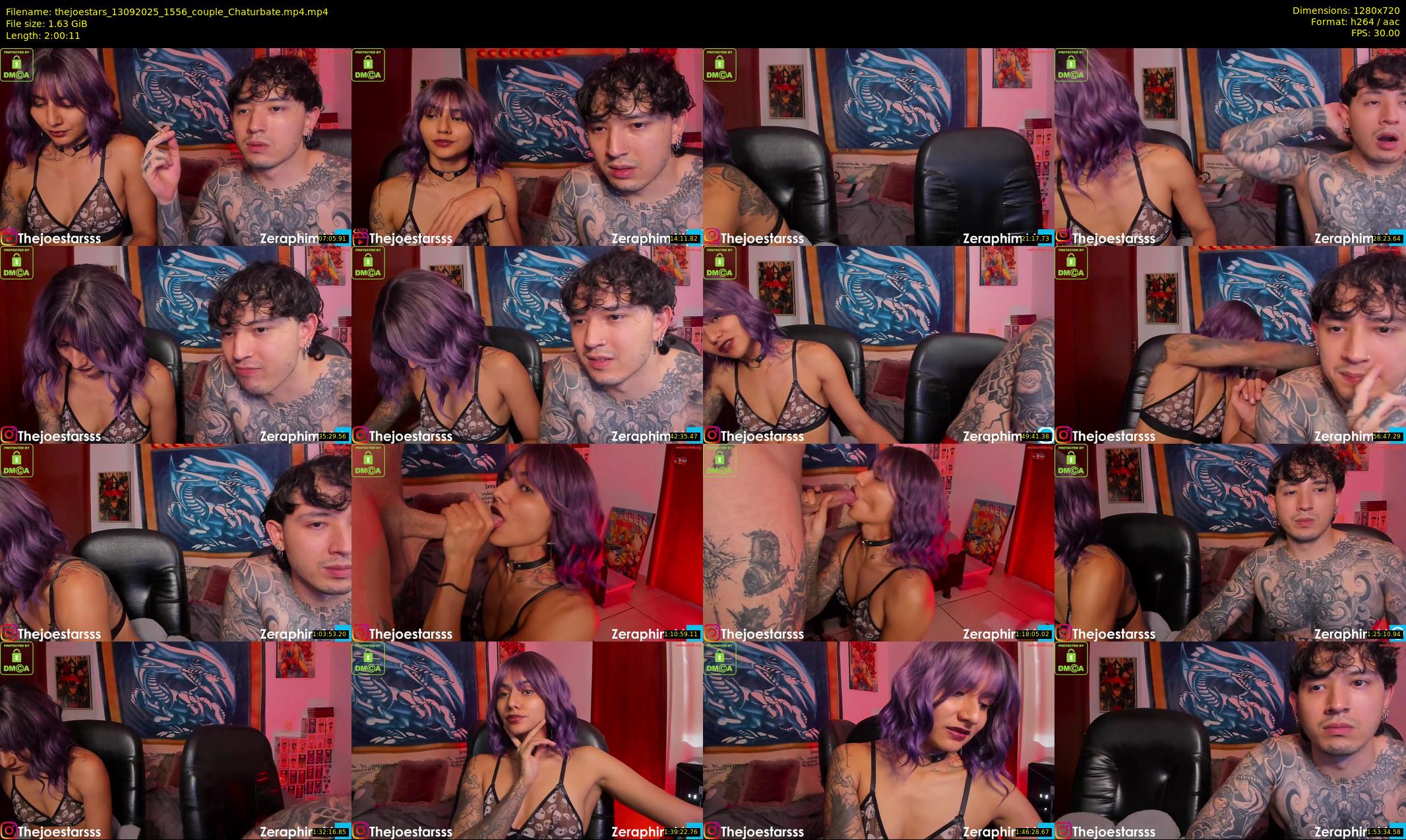thejoestars — 121 minute Chaturbate couple cam show recording, 720p, Sep 13, 2025