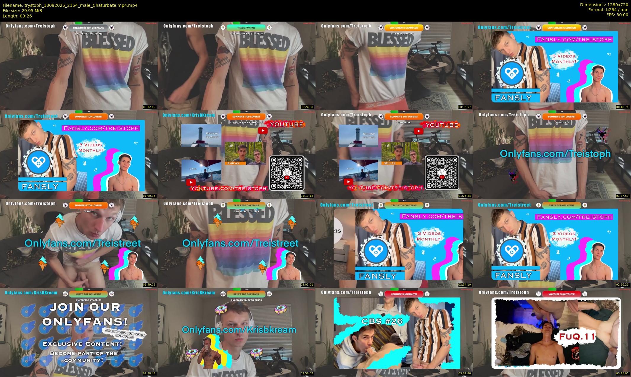 trystoph — 4 minute Chaturbate male cam show recording, 720p, Sep 13, 2025