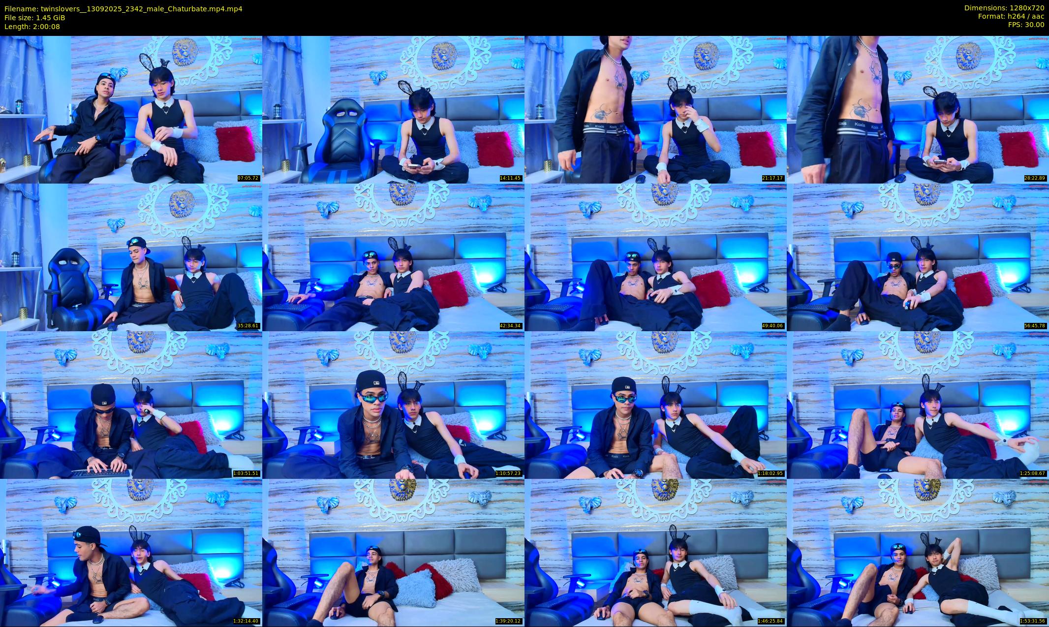 twinslovers_ — 121 minute Chaturbate couple cam show recording, 720p, Sep 13, 2025