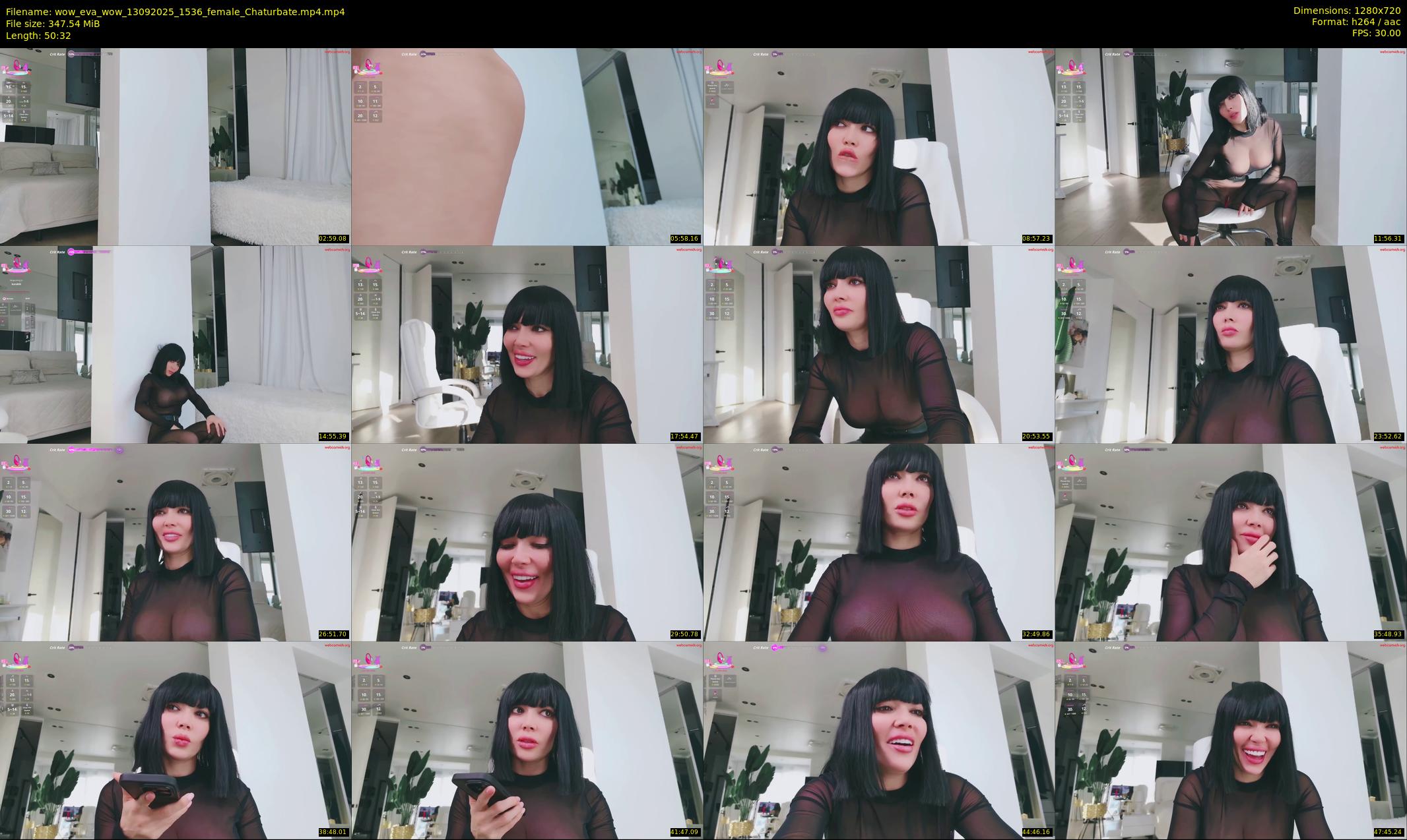 wow_eva_wow — 51 minute Chaturbate female cam show recording, 720p, Sep 13, 2025