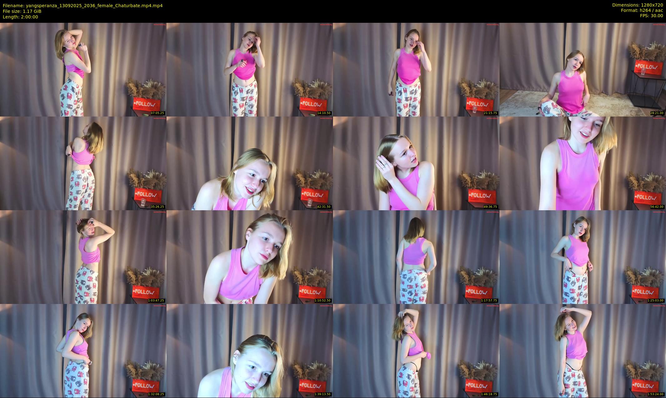 yangsperanza — 120 minute Chaturbate female cam show recording, 720p, Sep 13, 2025