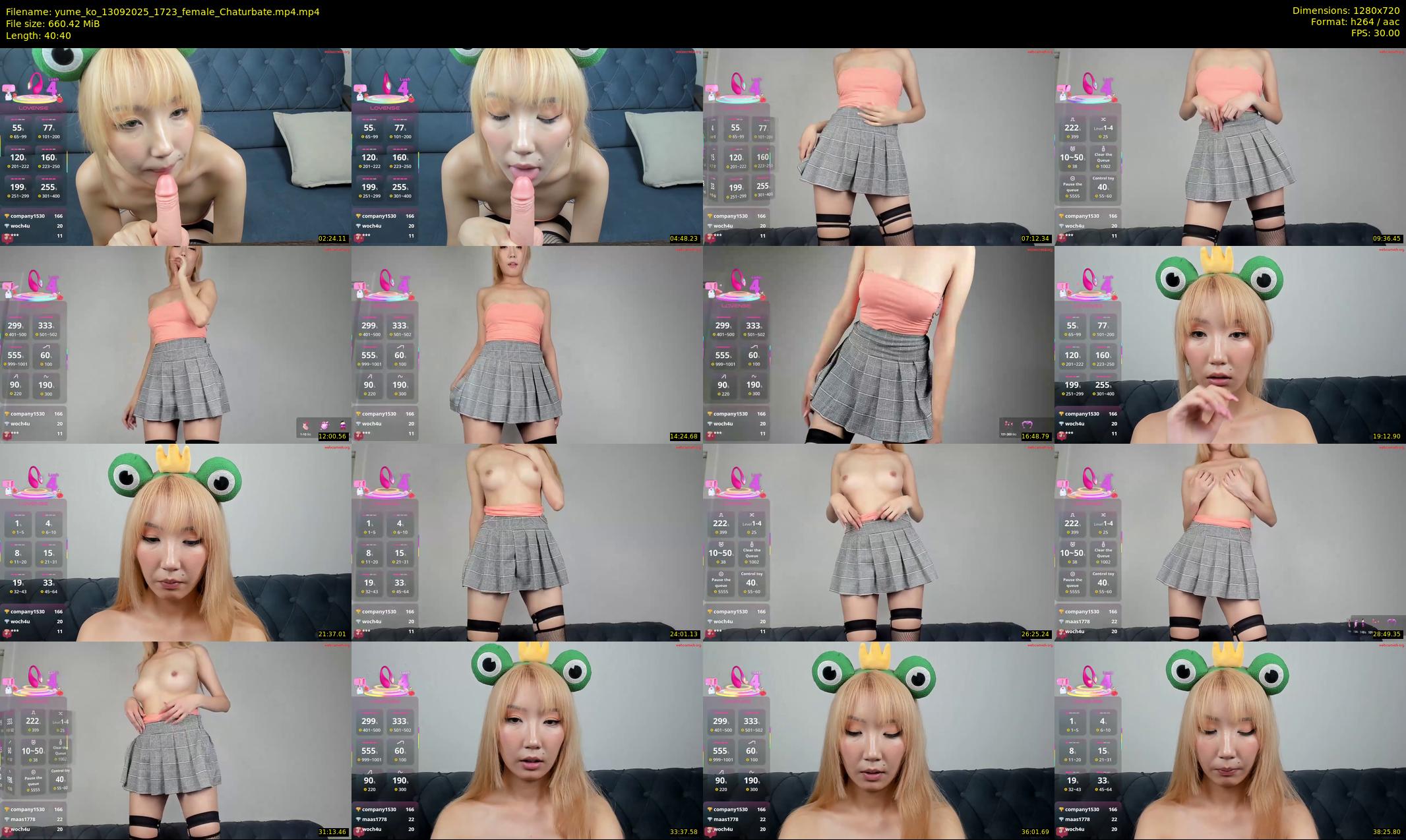 yume_ko — 41 minute Chaturbate female cam show recording, 720p, Sep 13, 2025