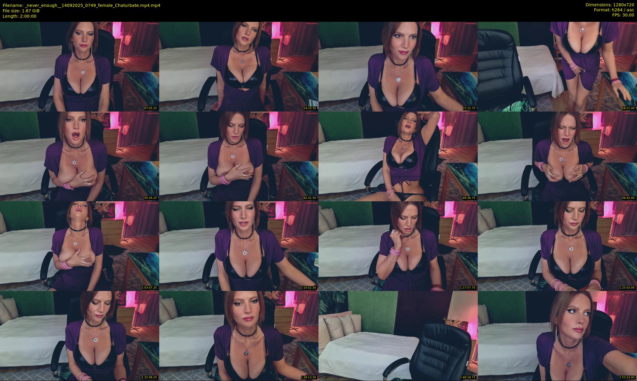 _never_enough_ — 120 minute Chaturbate female cam show recording, 720p, Sep 14, 2025