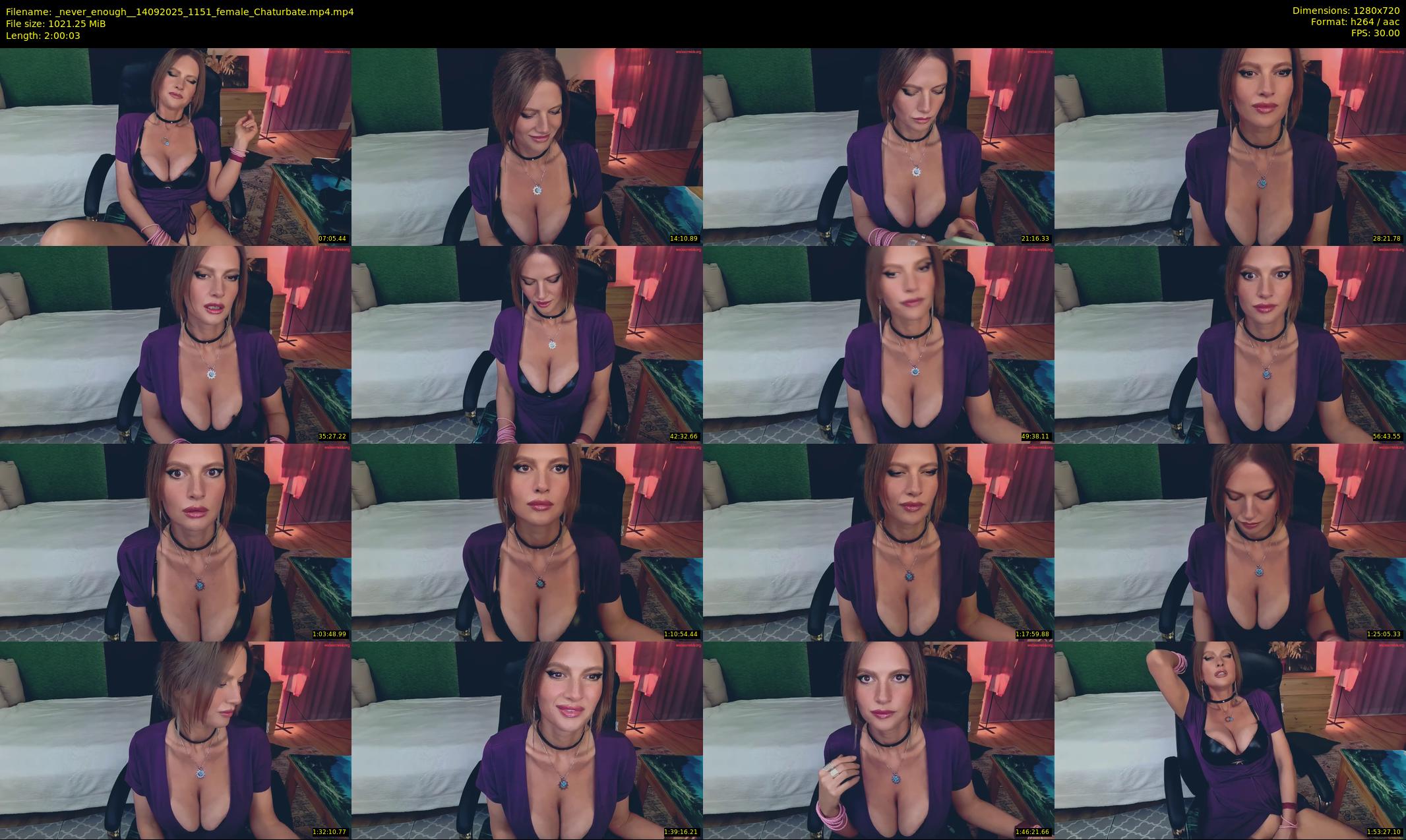 _never_enough_ — 121 minute Chaturbate female cam show recording, 720p, Sep 14, 2025