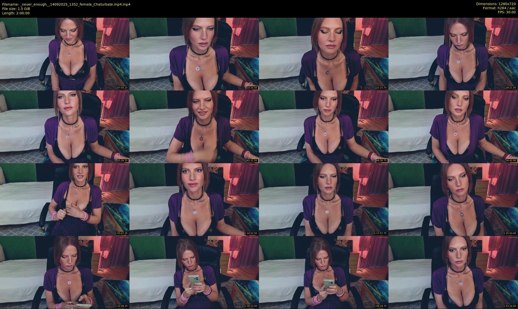 _never_enough_ — 120 minute Chaturbate female cam show recording, 720p, Sep 14, 2025