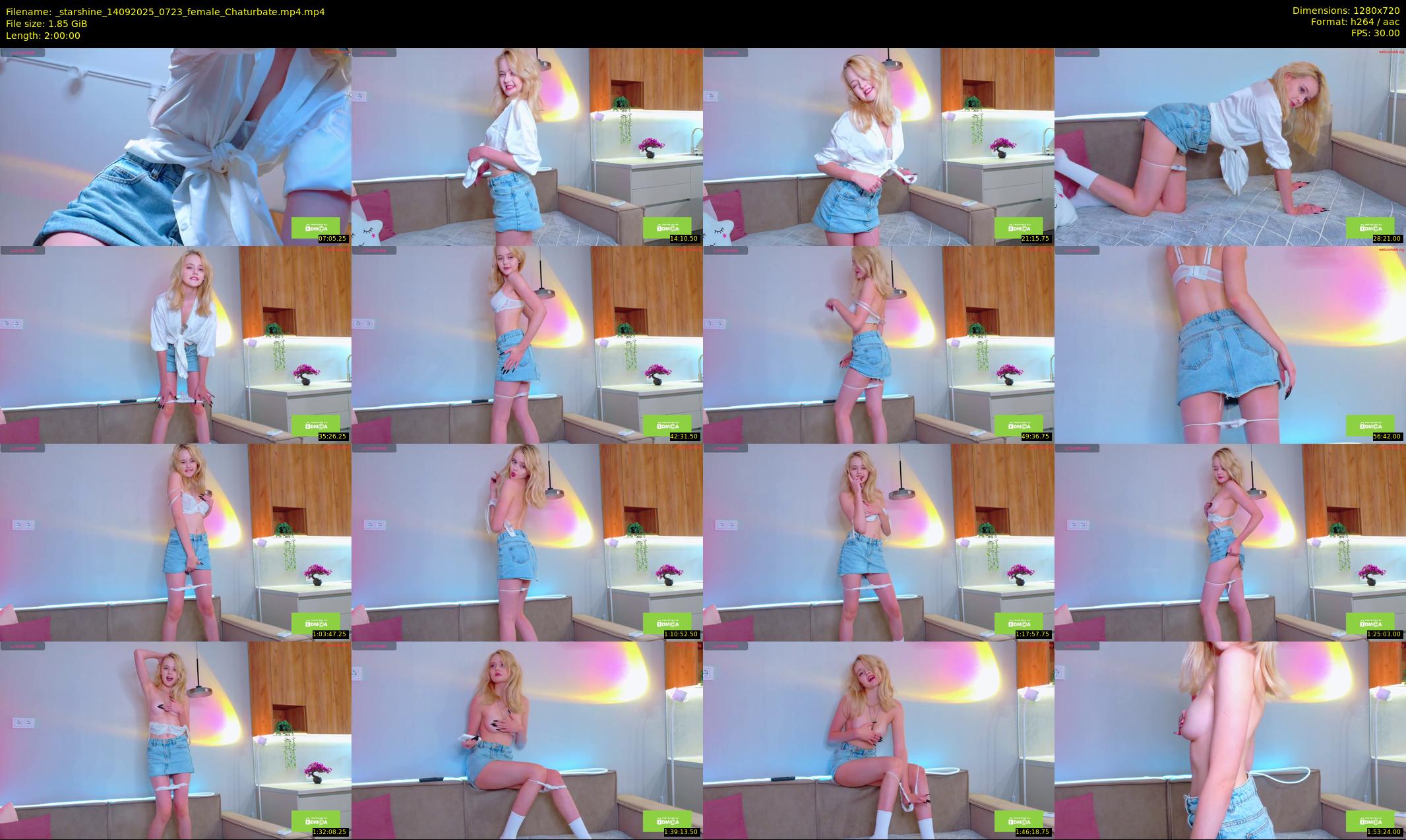 _starshine — 120 minute Chaturbate female cam show recording, 720p, Sep 14, 2025