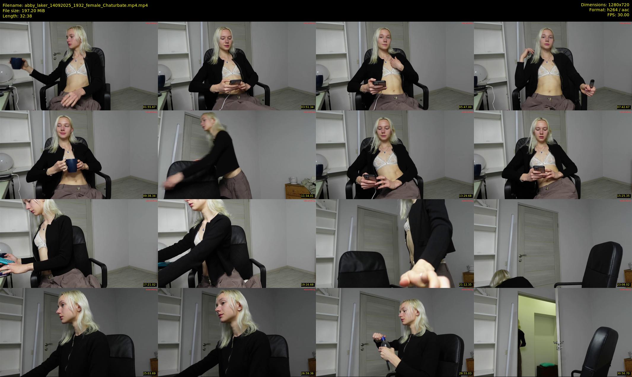 abby_laker — 33 minute Chaturbate female cam show recording, 720p, Sep 14, 2025