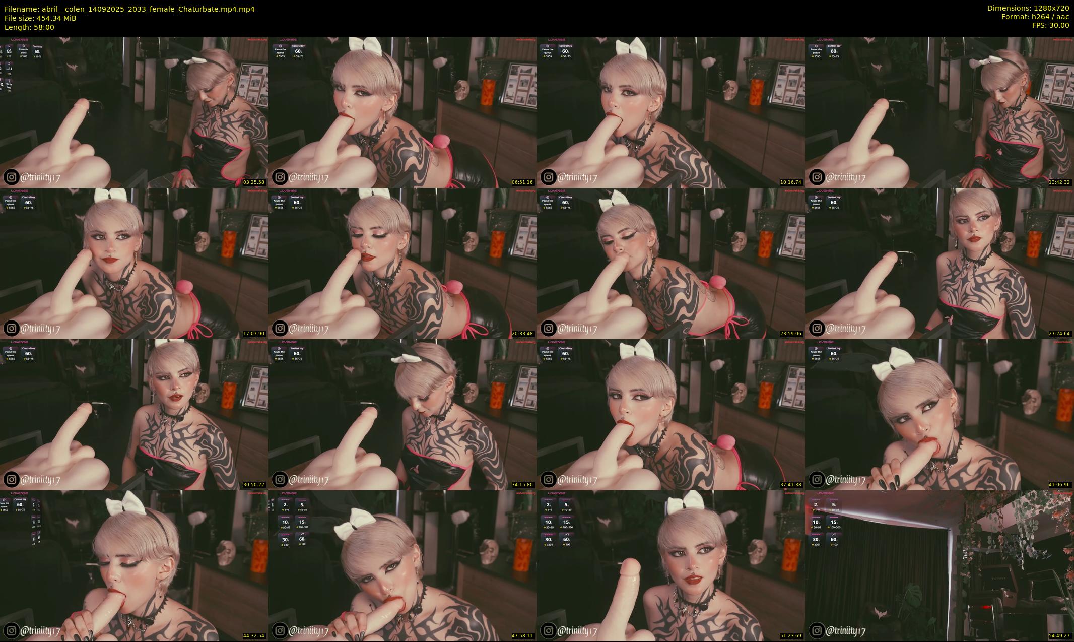 abril__colen — 58 minute Chaturbate female cam show recording, 720p, Sep 14, 2025