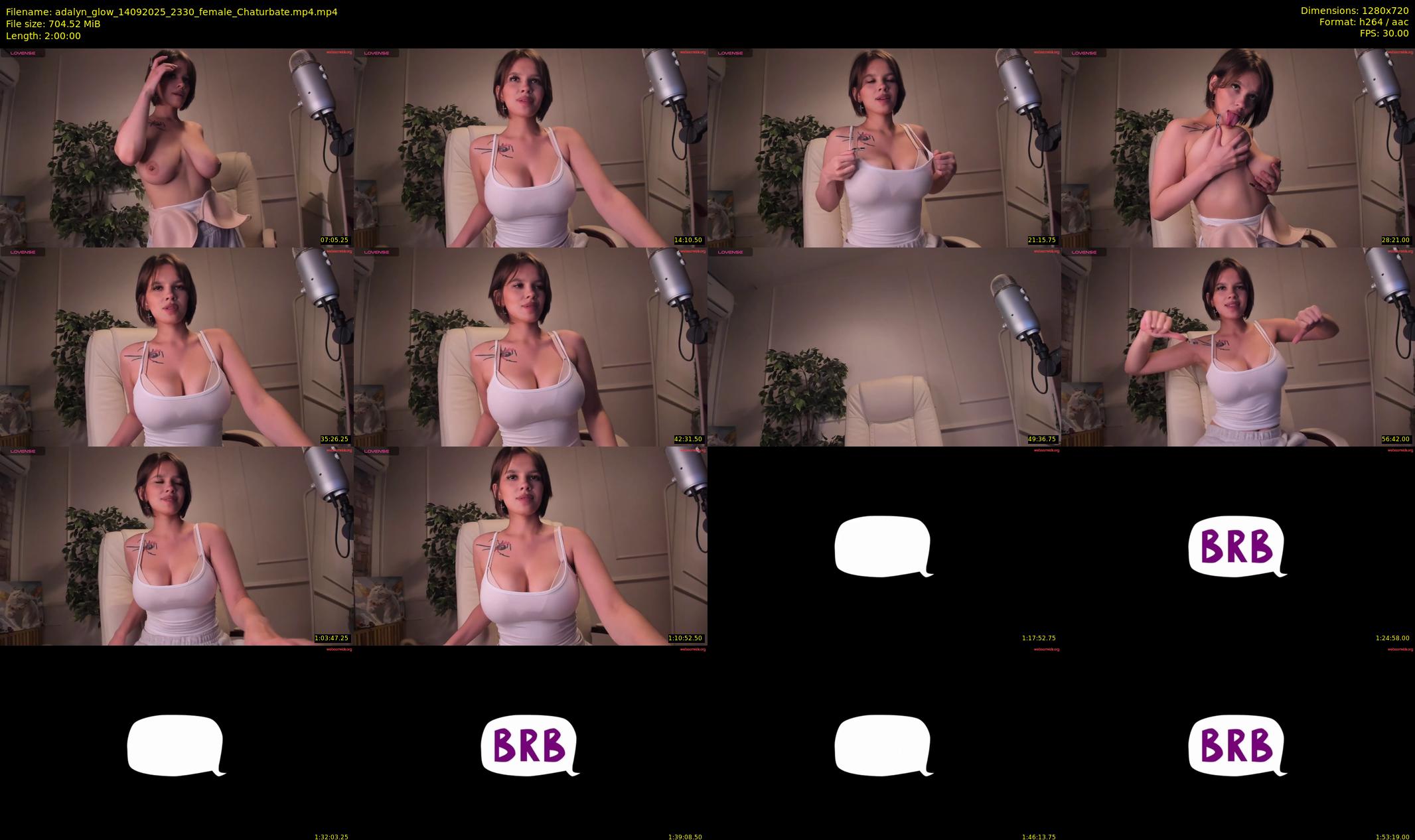 adalyn_glow — 120 minute Chaturbate female cam show recording, 720p, Sep 14, 2025