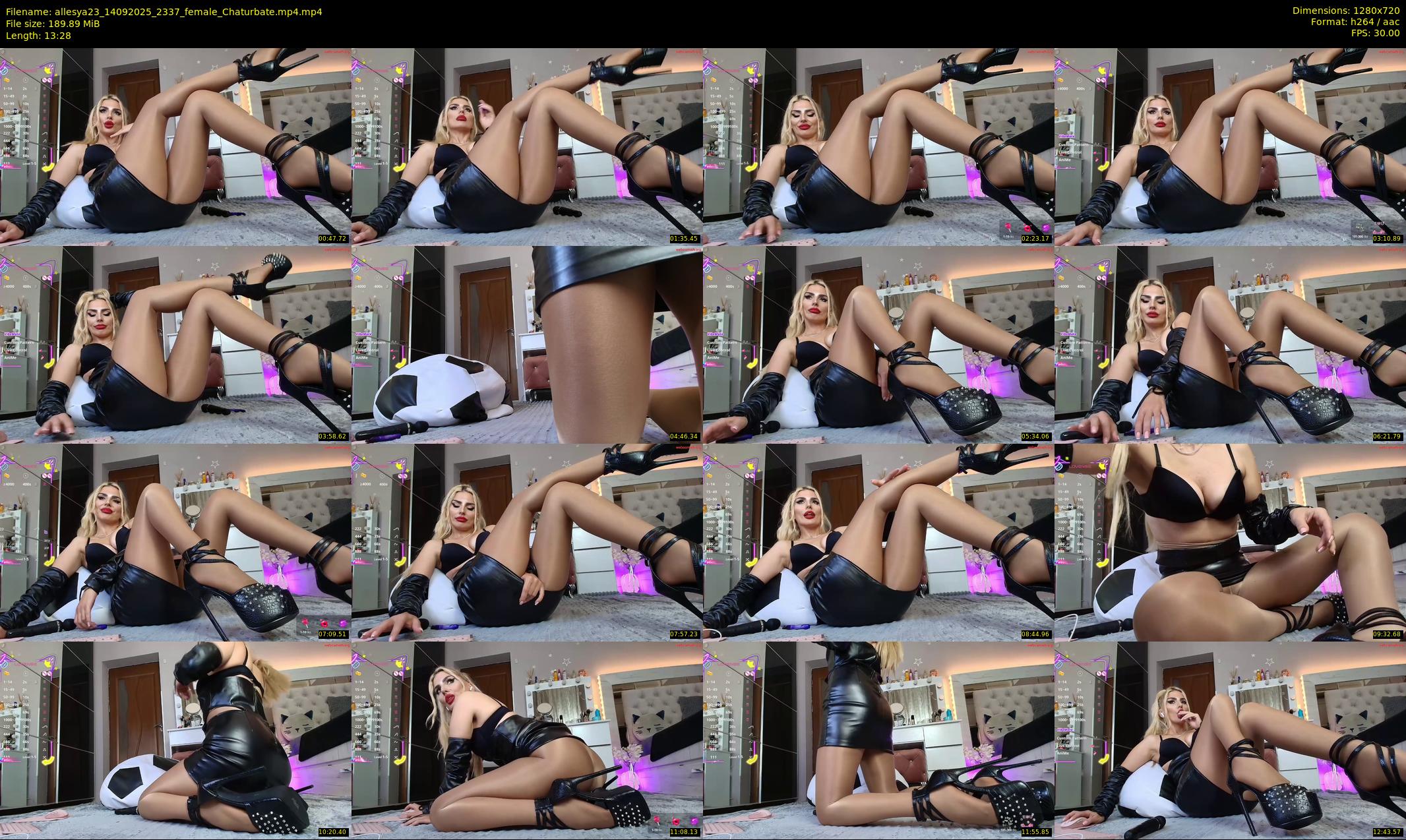 allesya23 — 14 minute Chaturbate female cam show recording, 720p, Sep 14, 2025