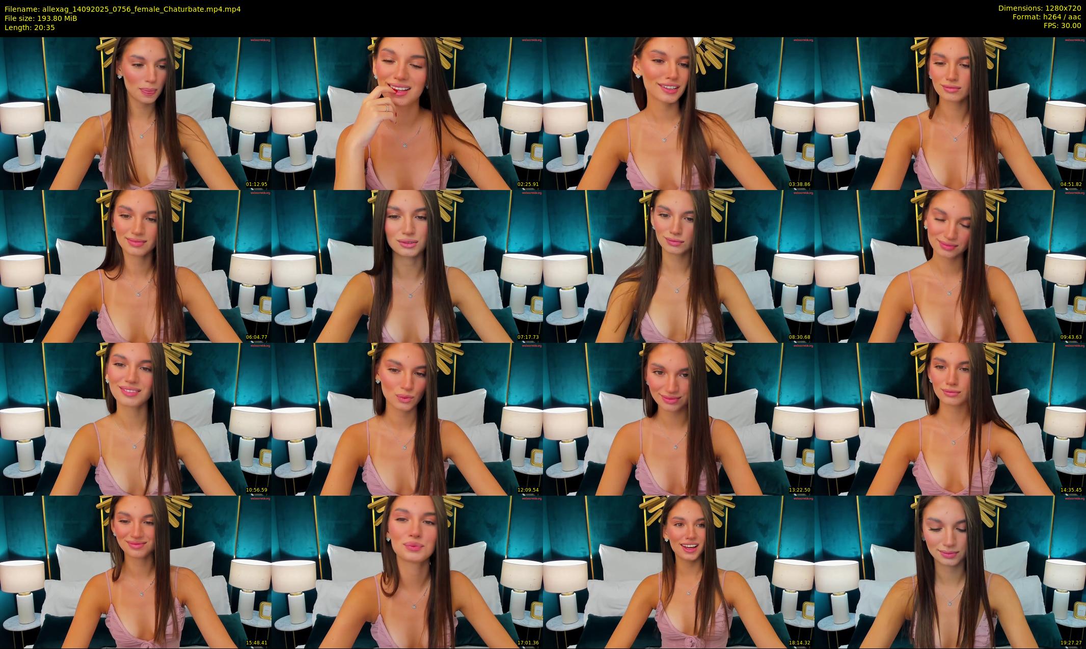 allexag — 21 minute Chaturbate female cam show recording, 720p, Sep 14, 2025