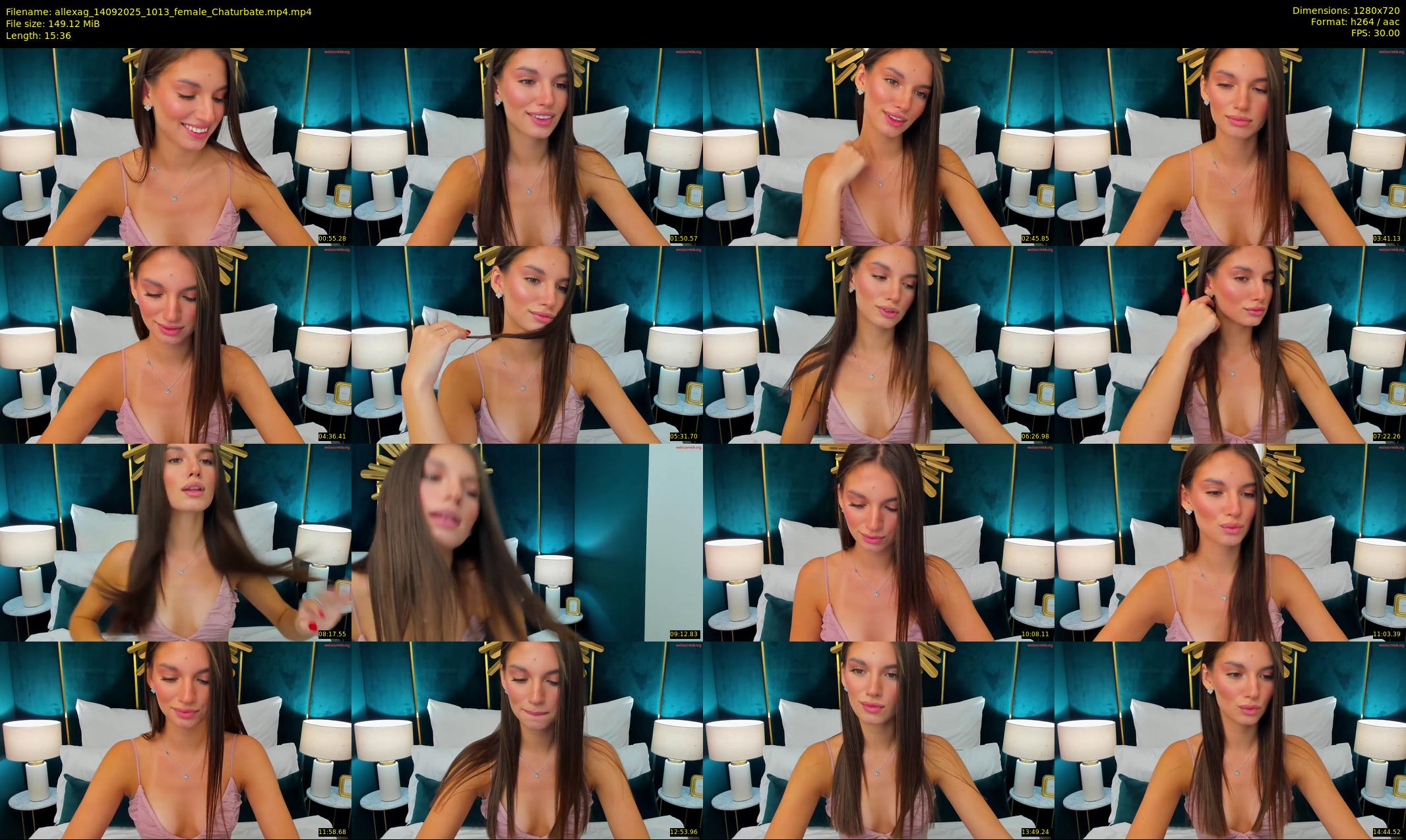 allexag — 16 minute Chaturbate female cam show recording, 720p, Sep 14, 2025