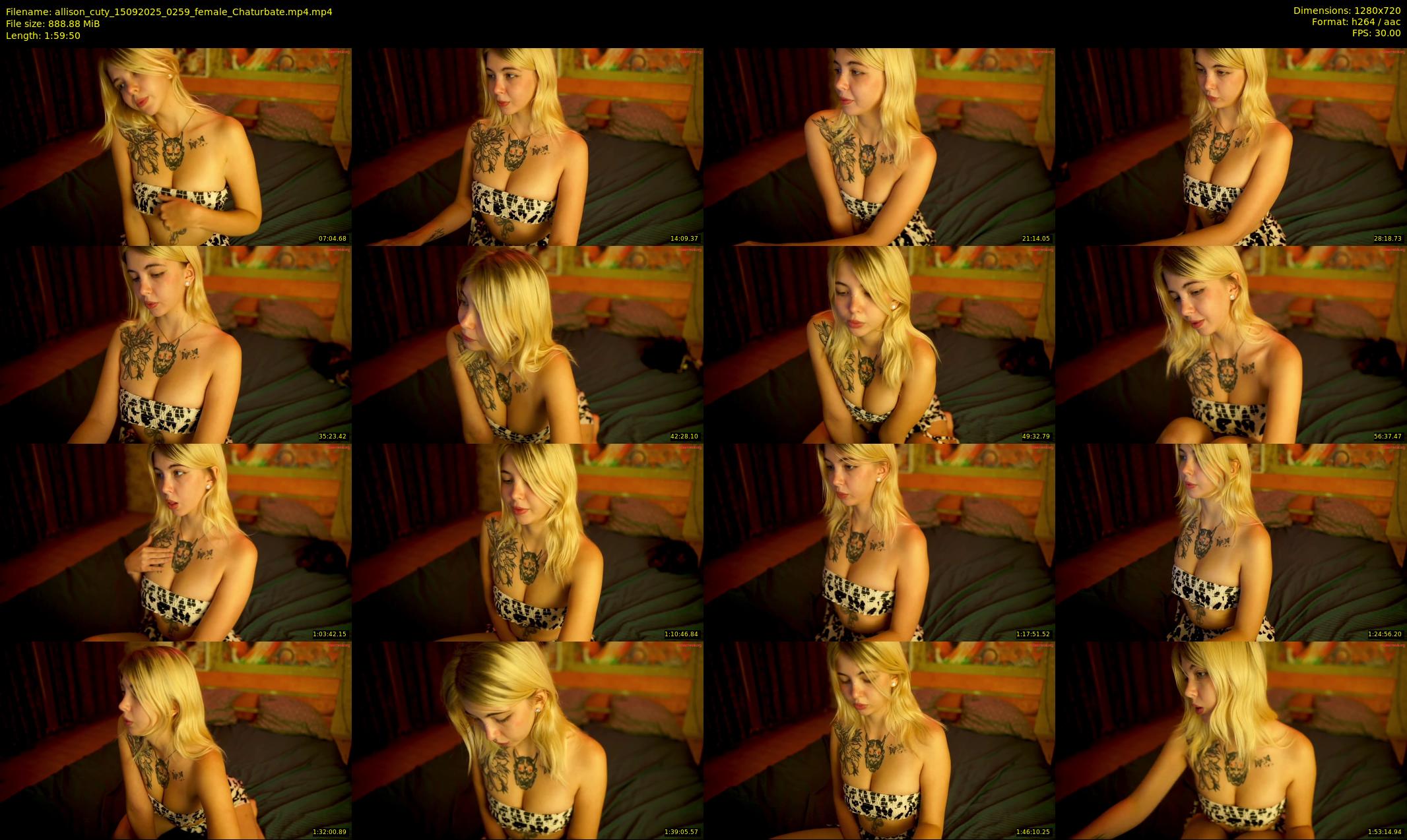 allison_cuty — 120 minute Chaturbate female cam show recording, 720p, Sep 15, 2025