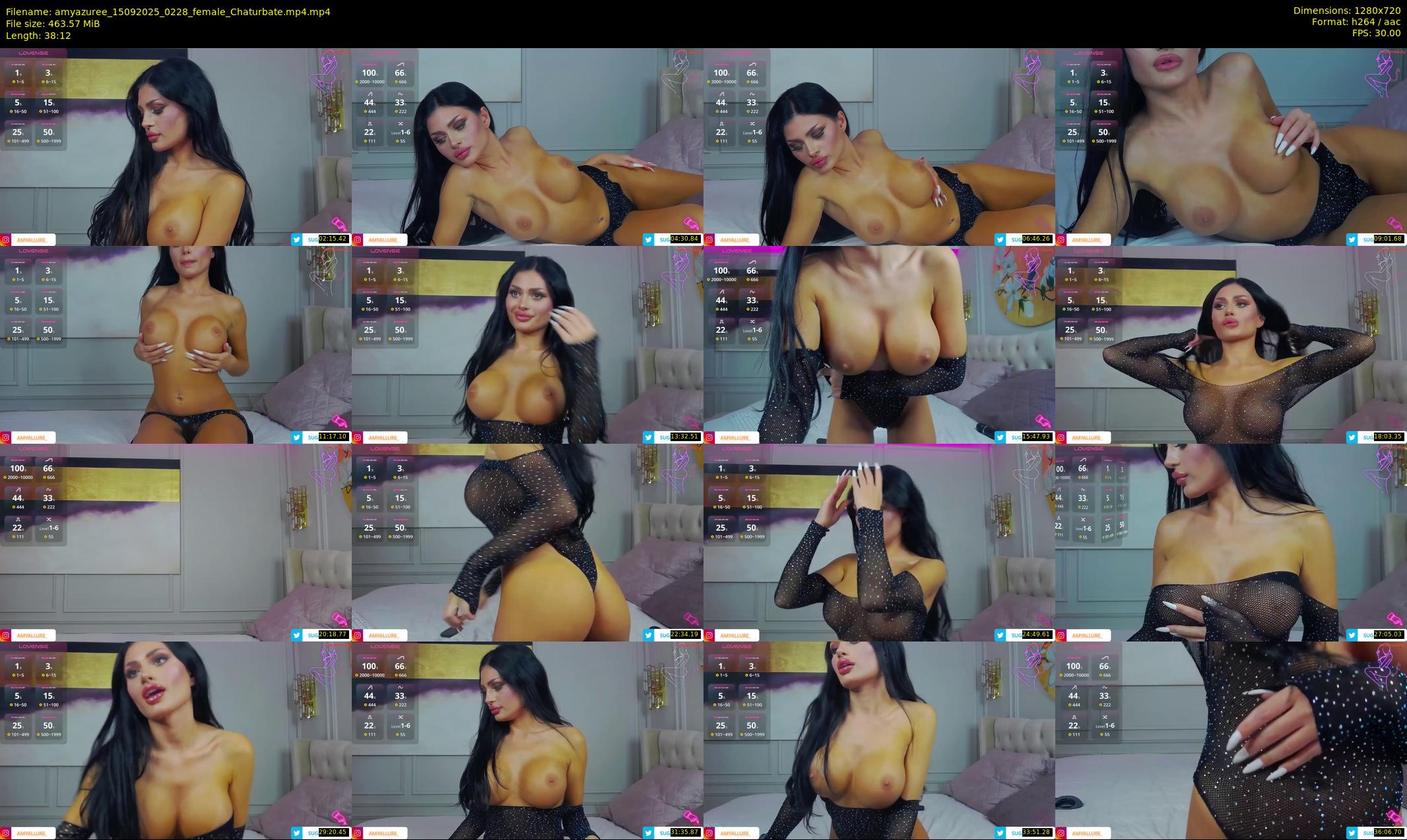 amyazuree — 39 minute Chaturbate female cam show recording, 720p, Sep 15, 2025