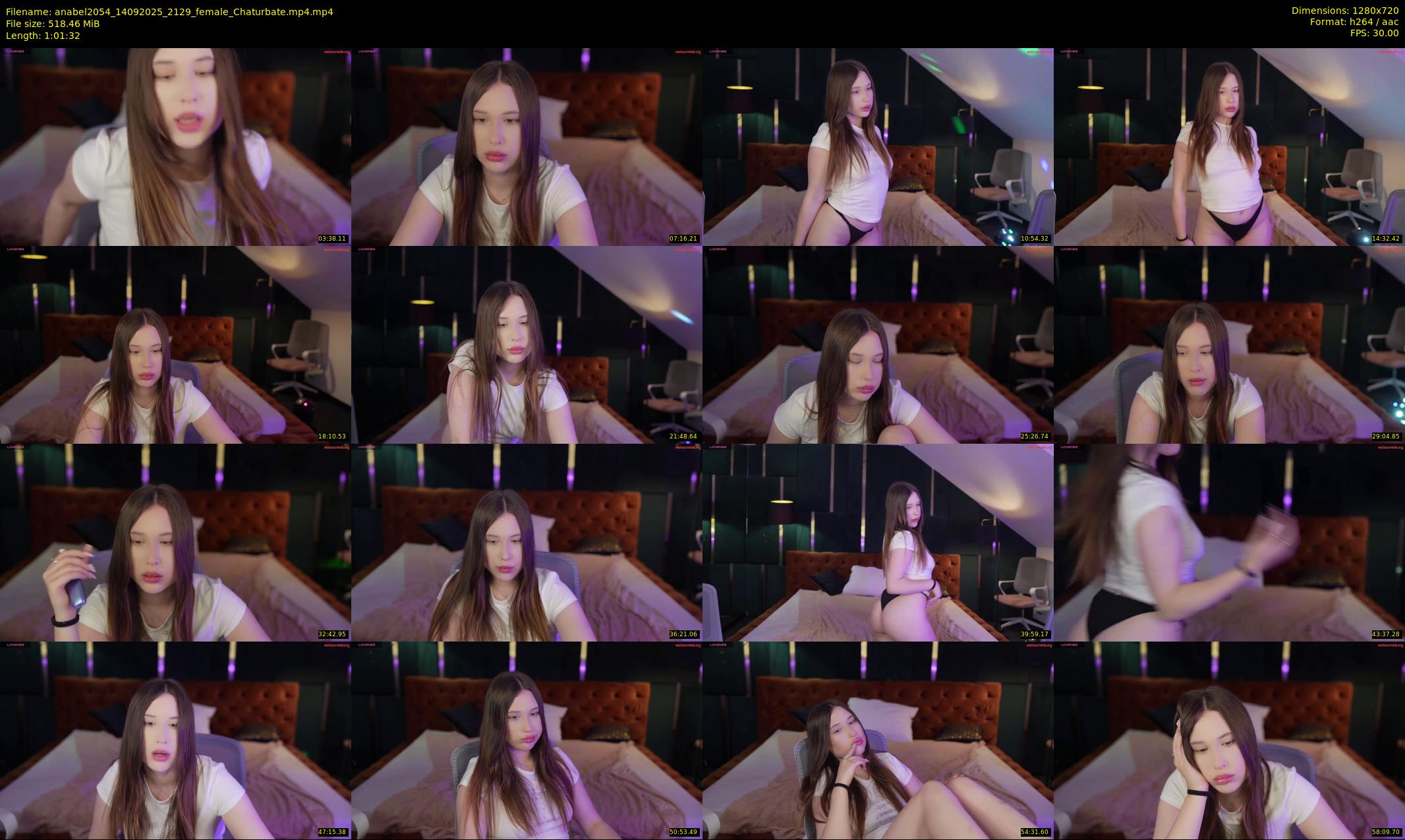 anabel2054 — 62 minute Chaturbate female cam show recording, 720p, Sep 14, 2025