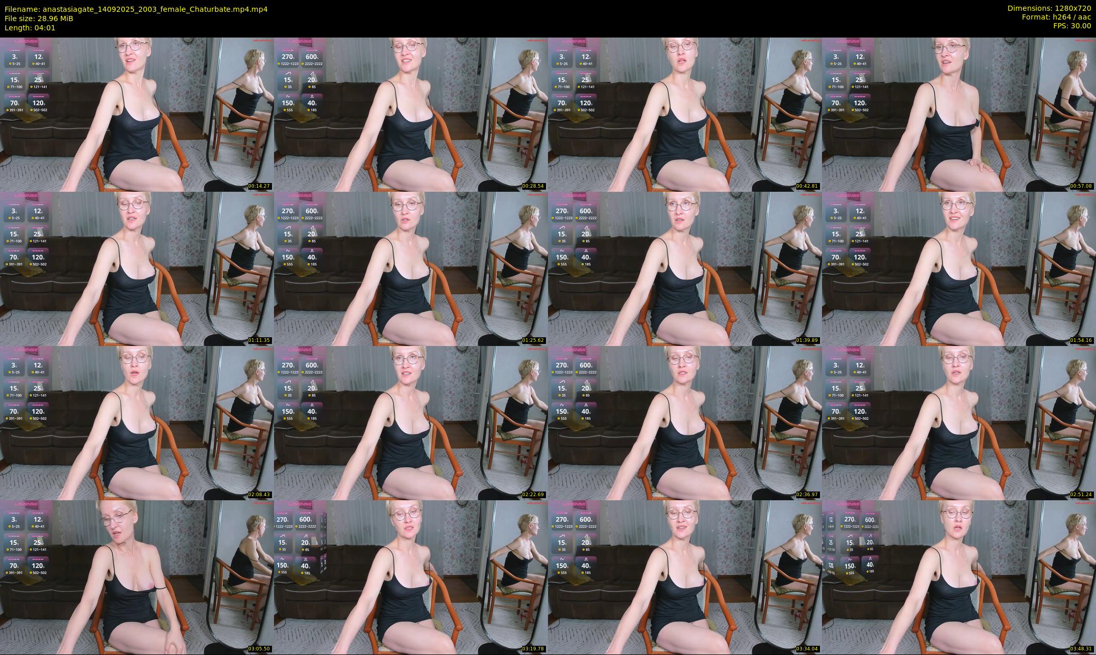 anastasiagate — 5 minute Chaturbate female cam show recording, 720p, Sep 14, 2025