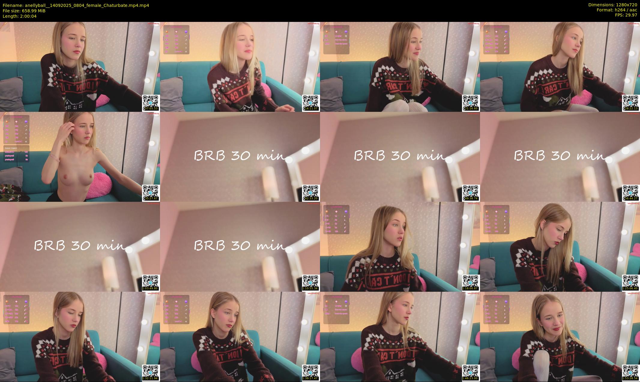 anellyball_ — 121 minute Chaturbate female cam show recording, 720p, Sep 14, 2025