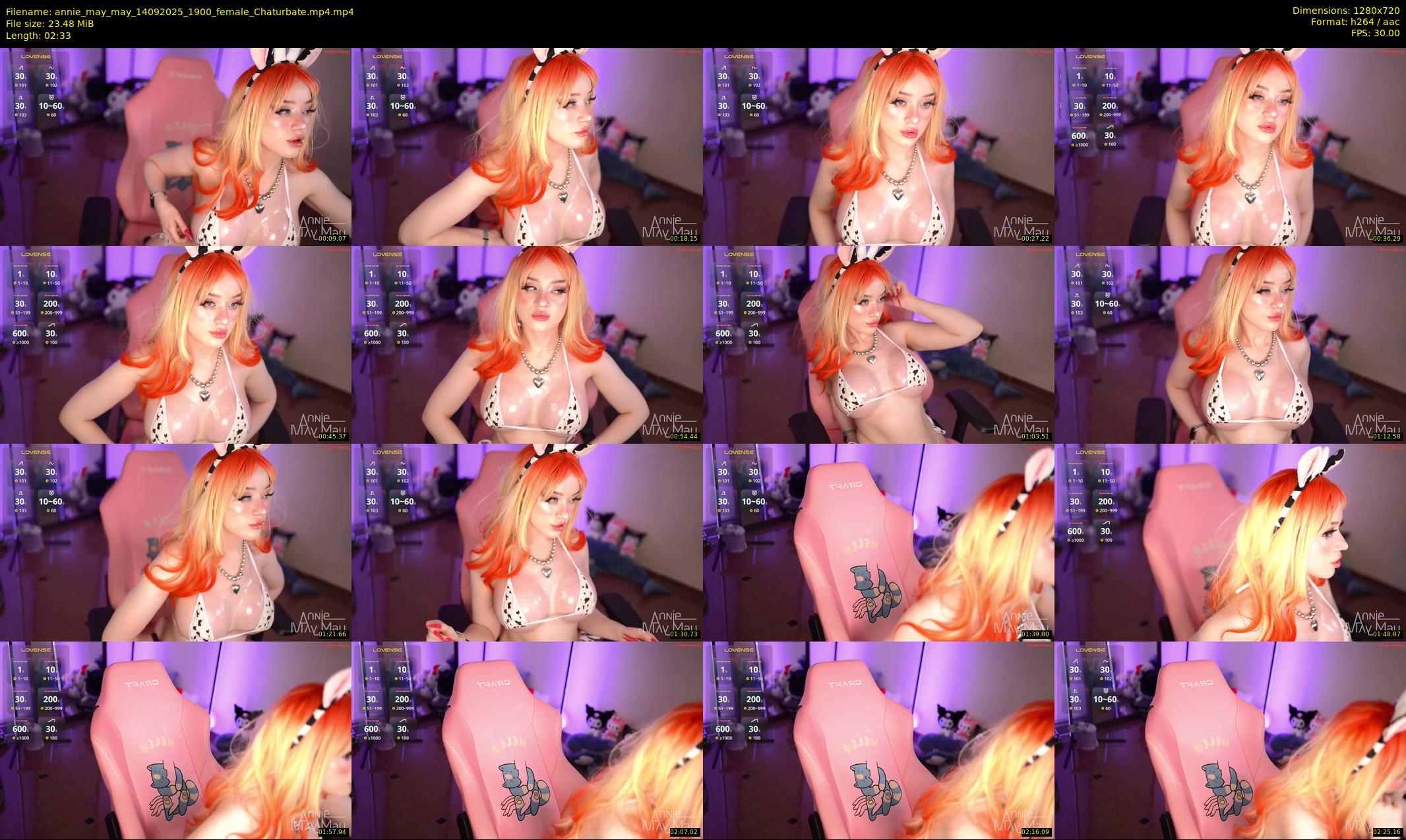 annie_may_may — 3 minute Chaturbate female cam show recording, 720p, Sep 14, 2025