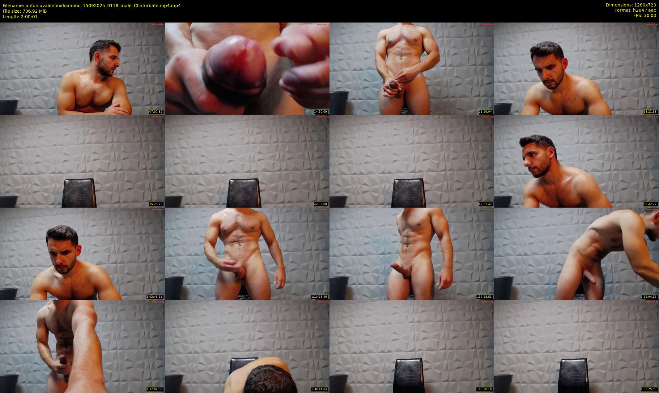 antoniovalentinidiamond — 121 minute Chaturbate male cam show recording, 720p, Sep 15, 2025