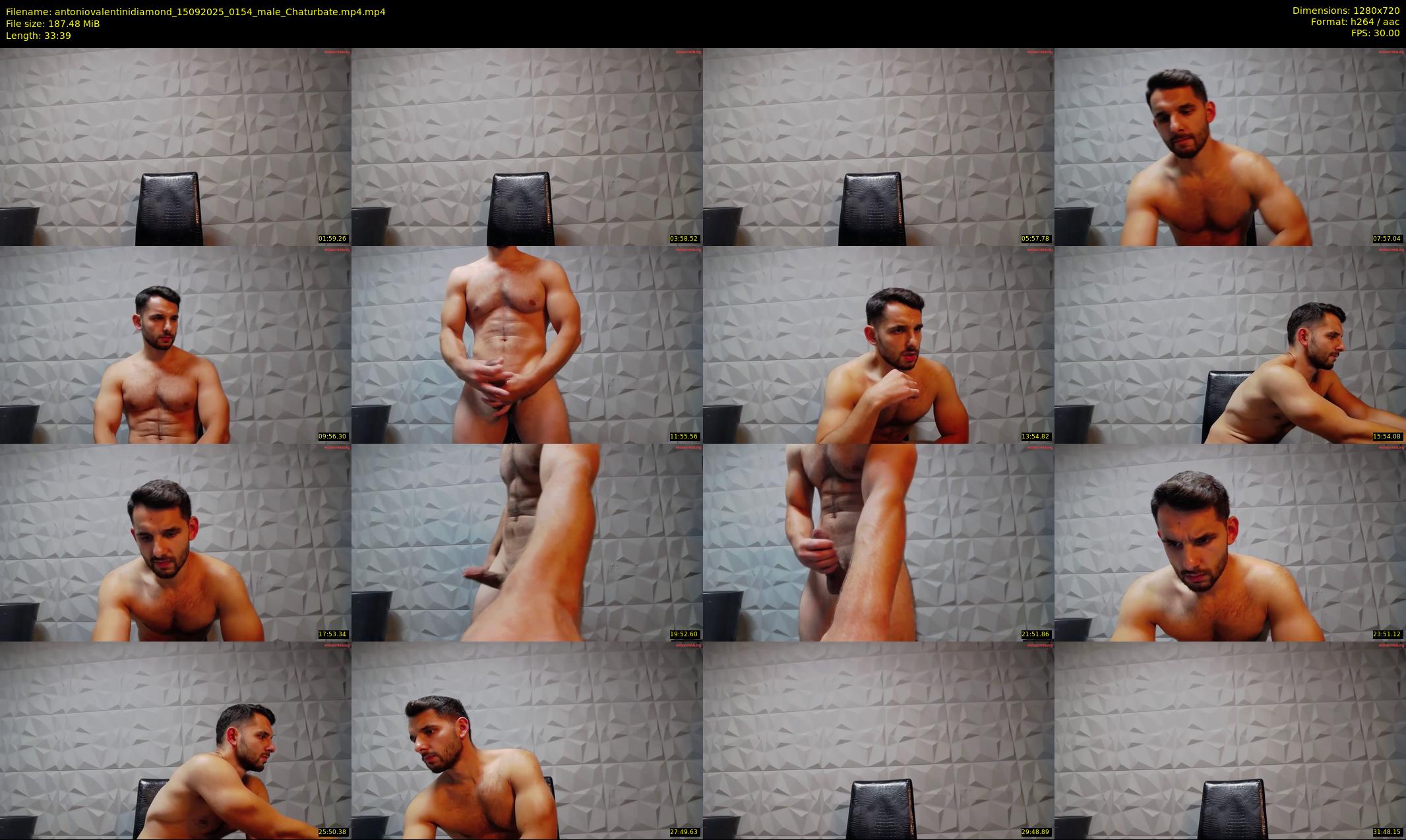 antoniovalentinidiamond — 34 minute Chaturbate male cam show recording, 720p, Sep 15, 2025