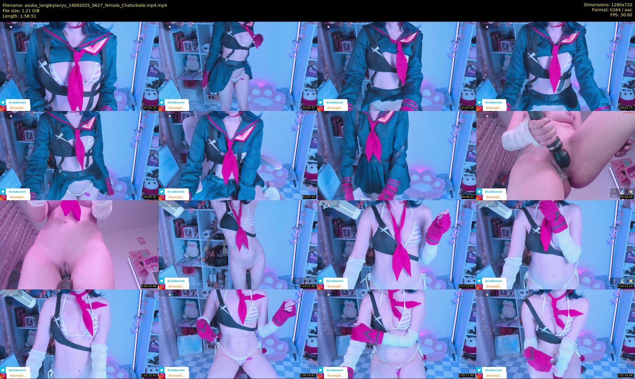 asuka_langleysoryu — 119 minute Chaturbate female cam show recording, 720p, Sep 14, 2025