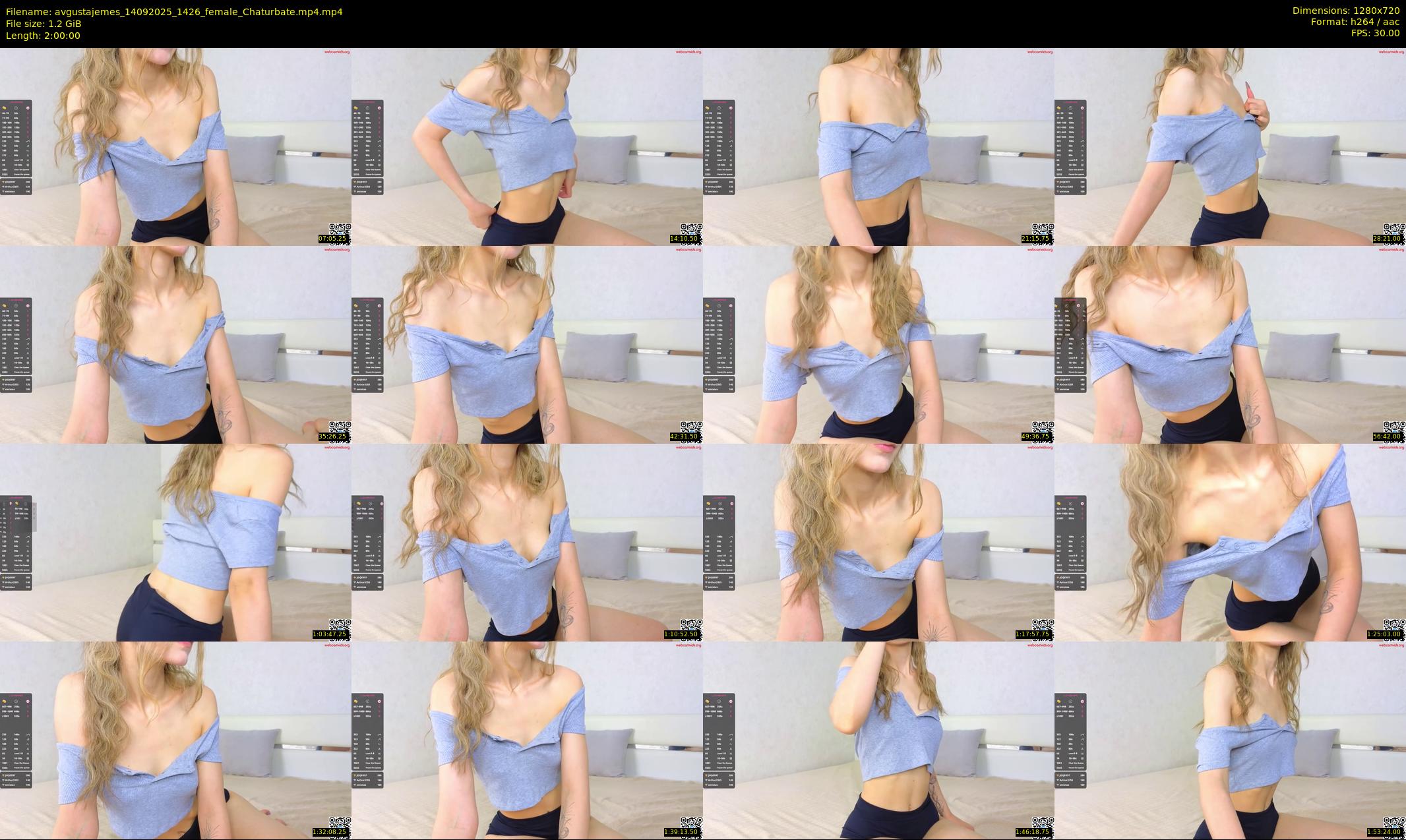 avgustajemes — 120 minute Chaturbate female cam show recording, 720p, Sep 14, 2025