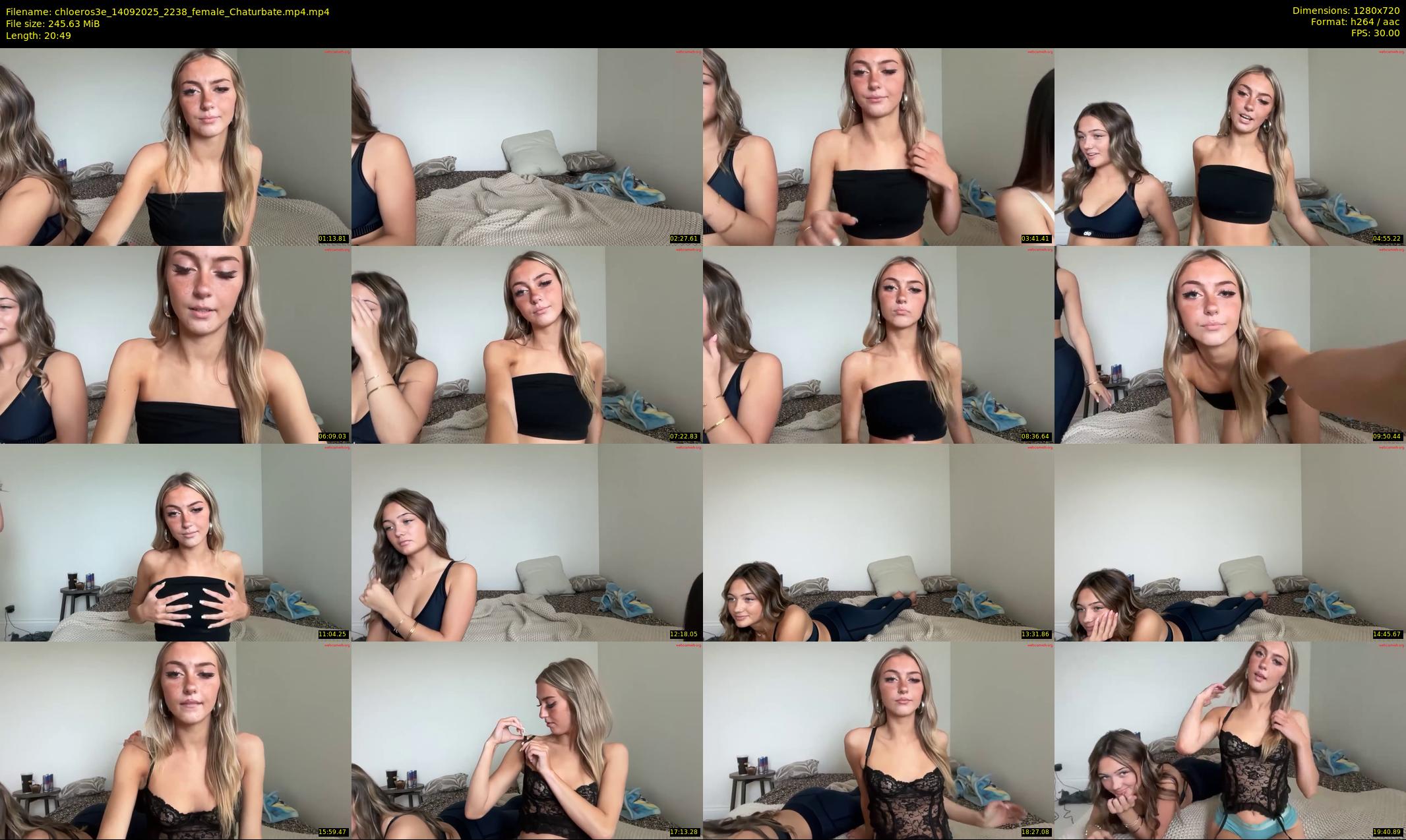 chloeros3e — 21 minute Chaturbate female cam show recording, 720p, Sep 14, 2025