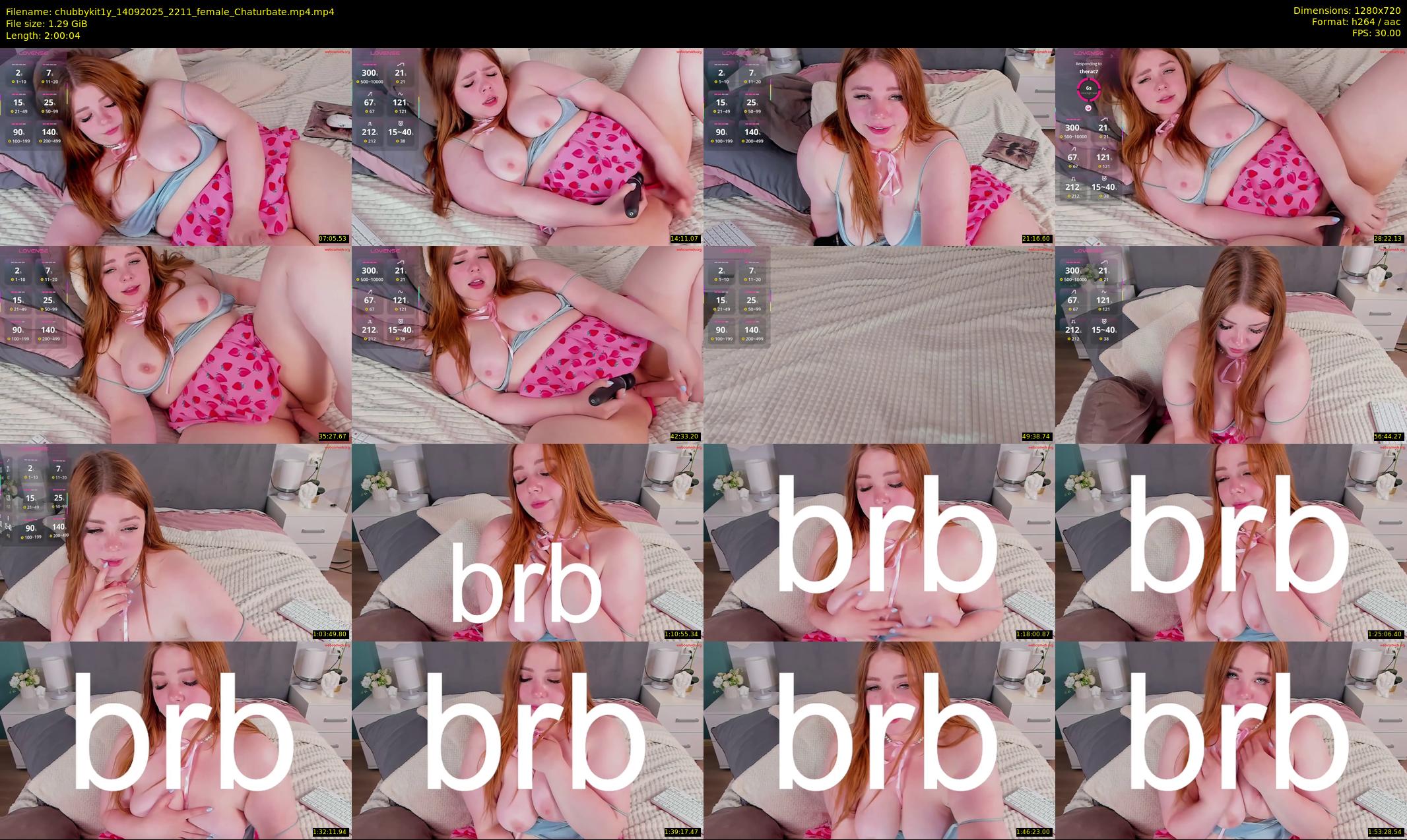 chubbykit1y — 121 minute Chaturbate female cam show recording, 720p, Sep 14, 2025