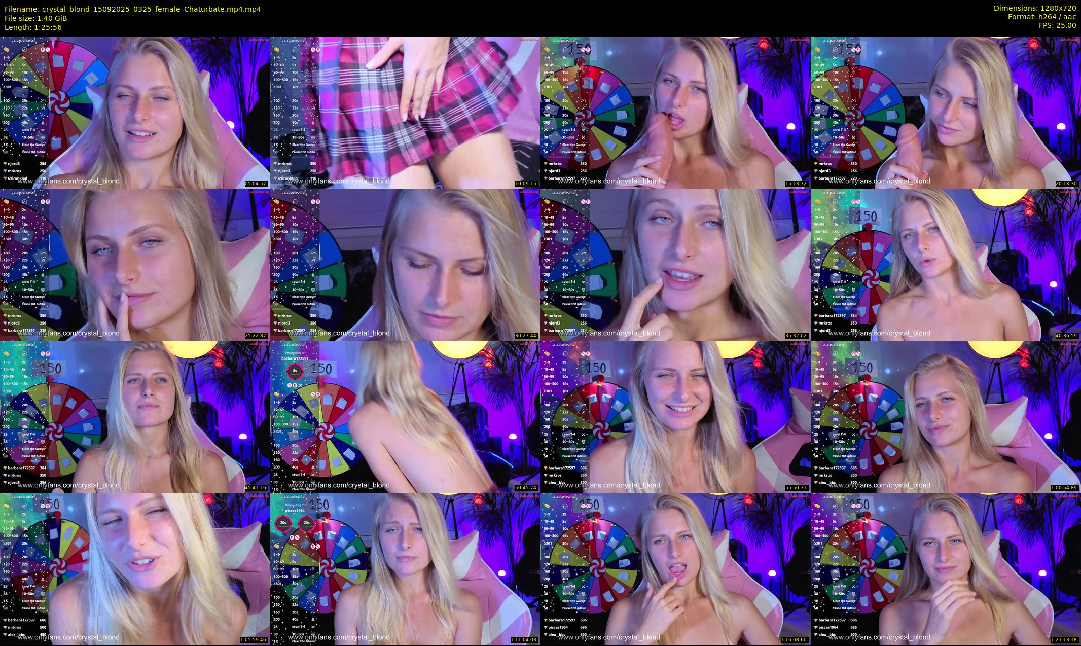 crystal_blond — 86 minute Chaturbate female cam show recording, 720p, Sep 15, 2025