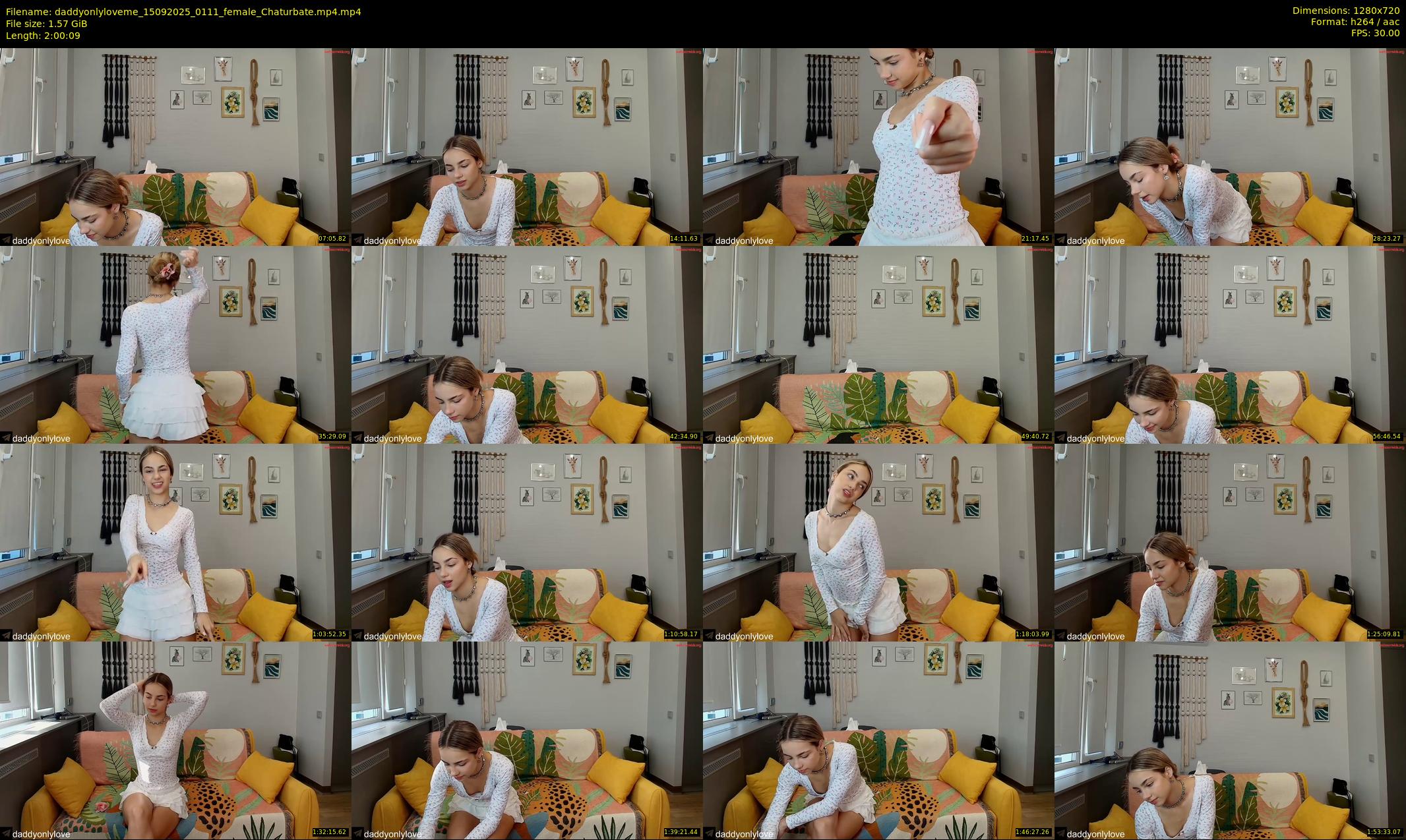 daddyonlyloveme — 121 minute Chaturbate female cam show recording, 720p, Sep 15, 2025