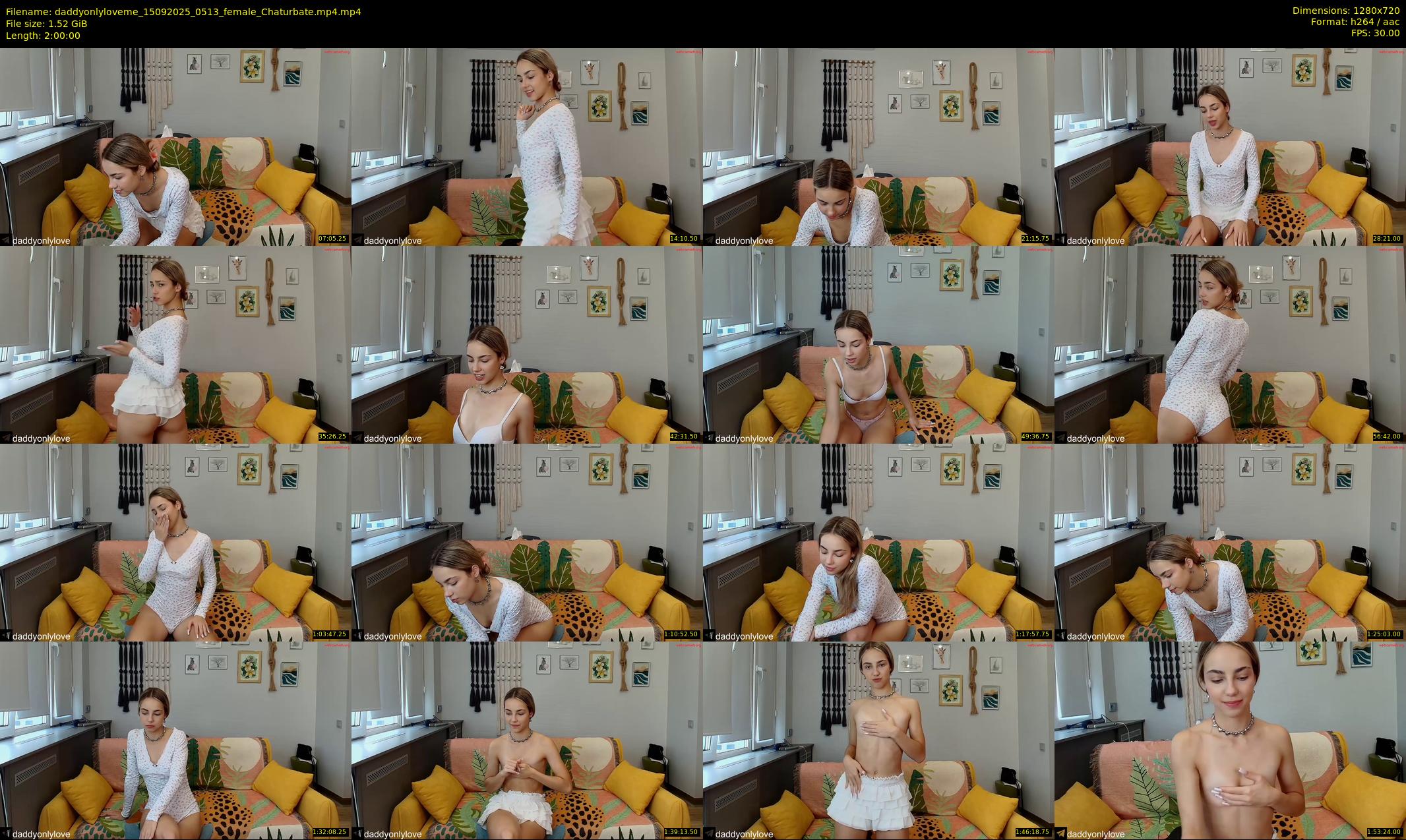 daddyonlyloveme — 120 minute Chaturbate female cam show recording, 720p, Sep 15, 2025