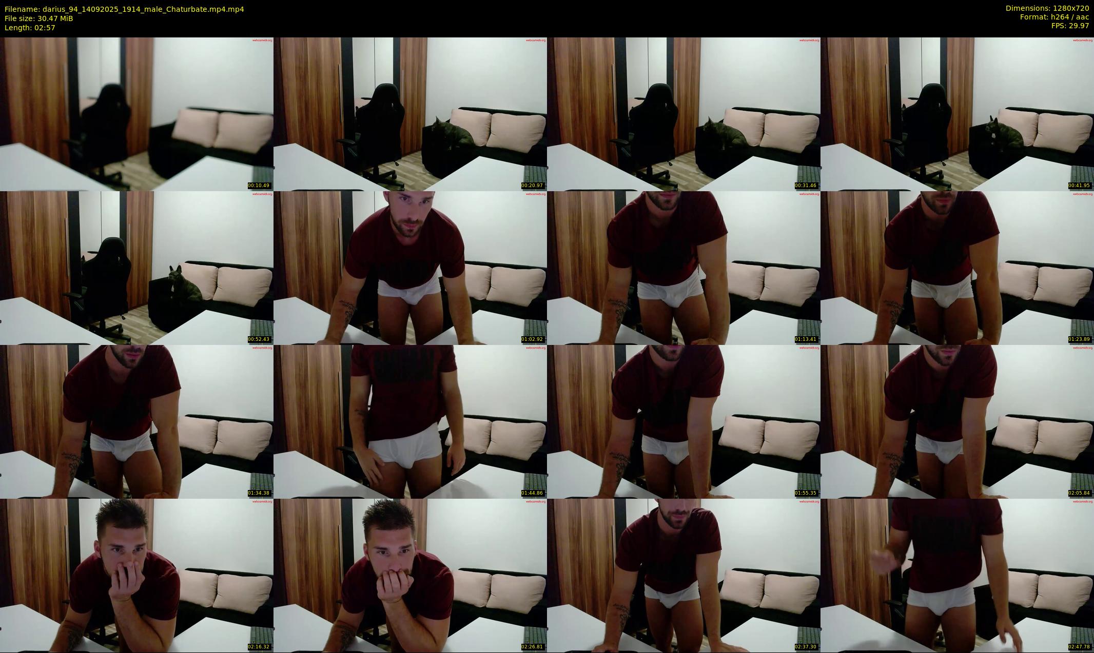 darius_94 — 3 minute Chaturbate male cam show recording, 720p, Sep 14, 2025