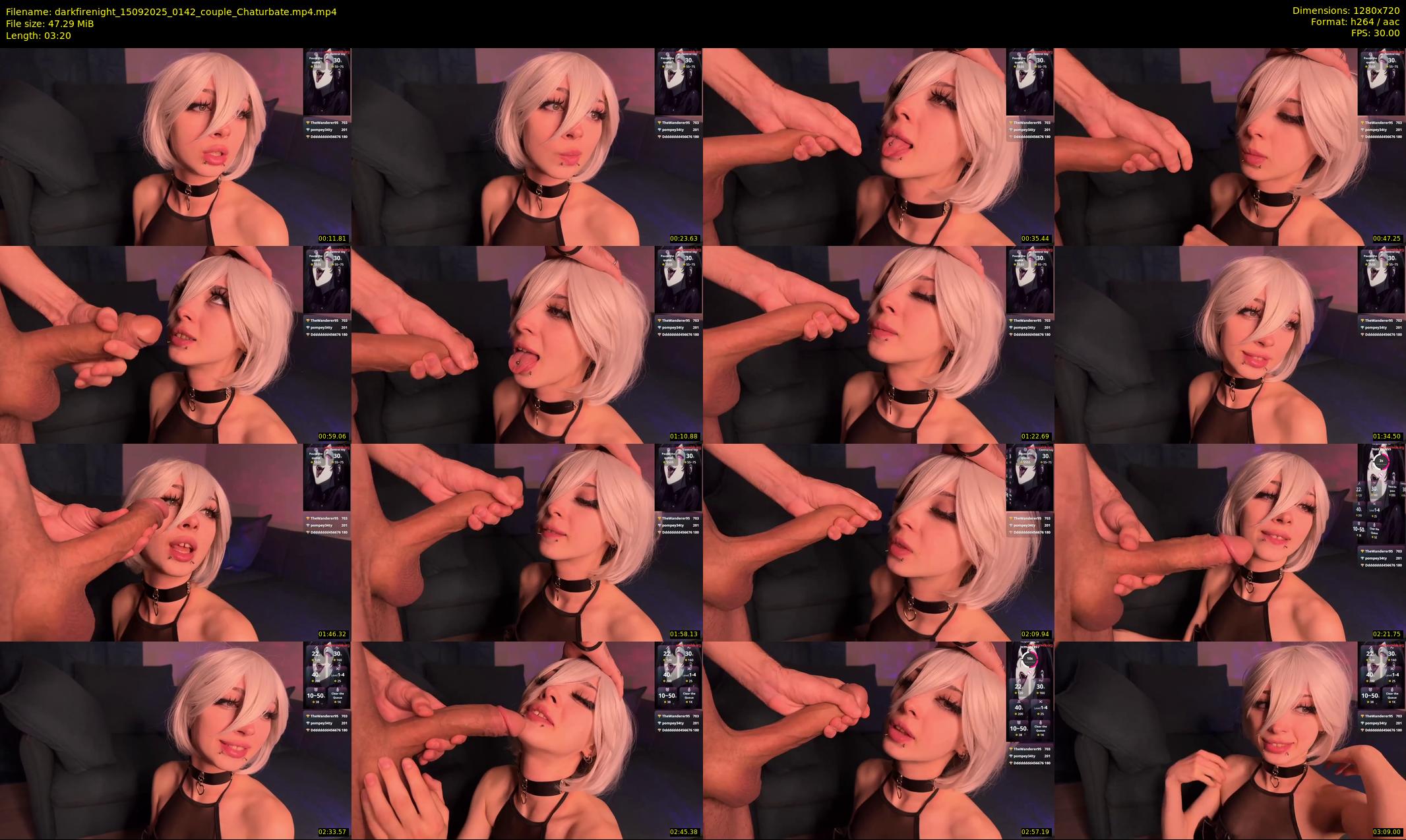 darkfirenight — 4 minute Chaturbate couple cam show recording, 720p, Sep 15, 2025