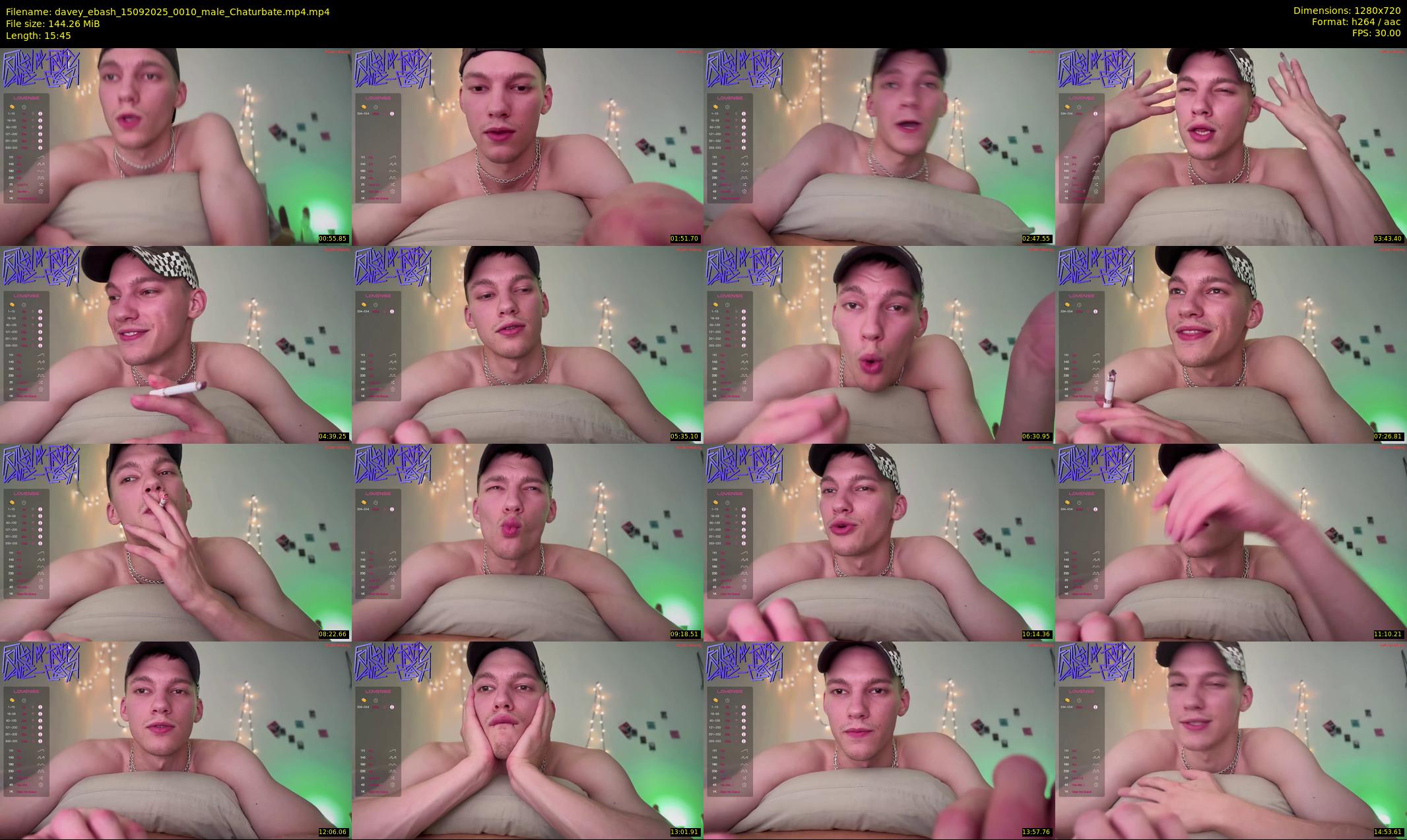 davey_ebash — 16 minute Chaturbate male cam show recording, 720p, Sep 15, 2025