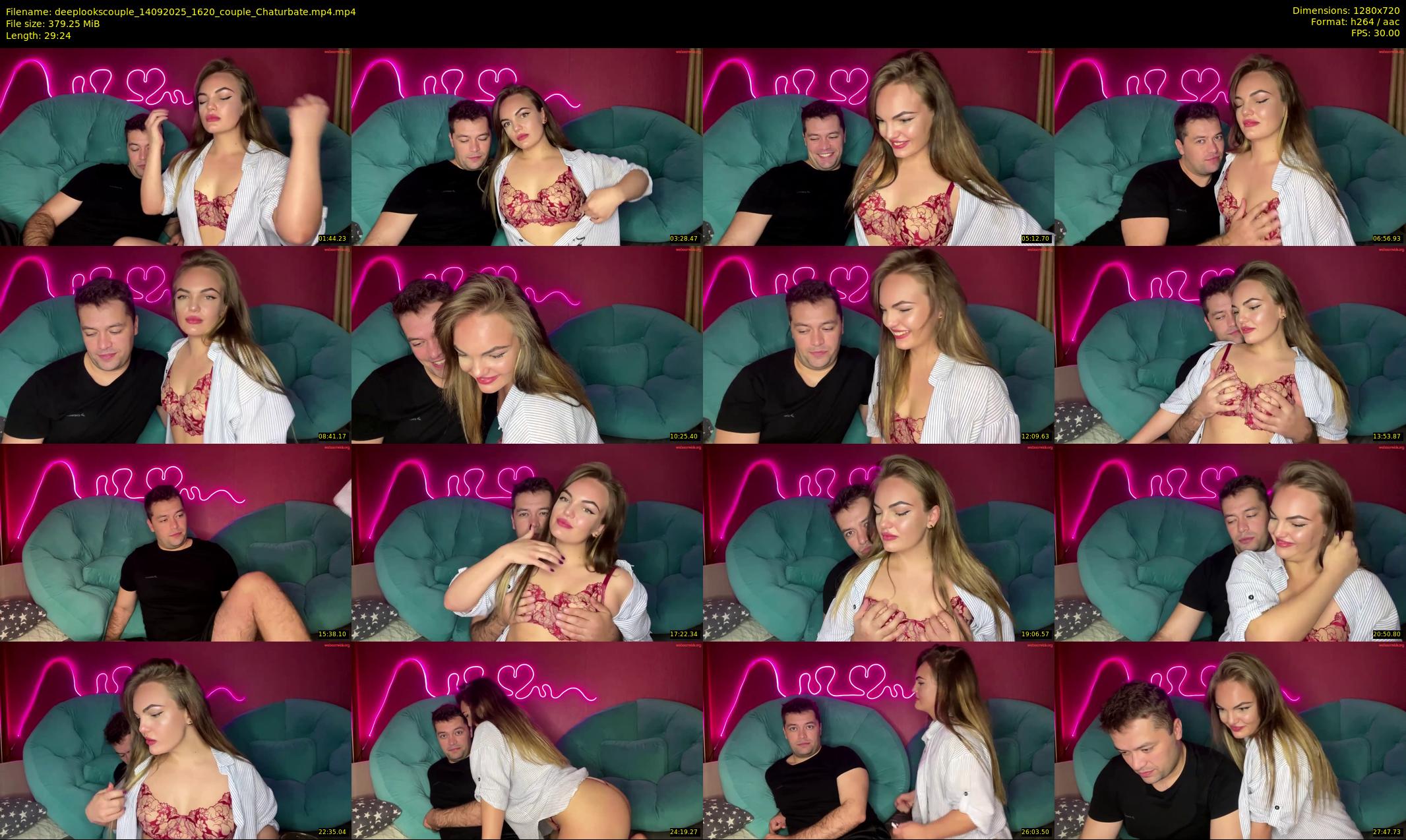 deeplookscouple — 30 minute Chaturbate couple cam show recording, 720p, Sep 14, 2025