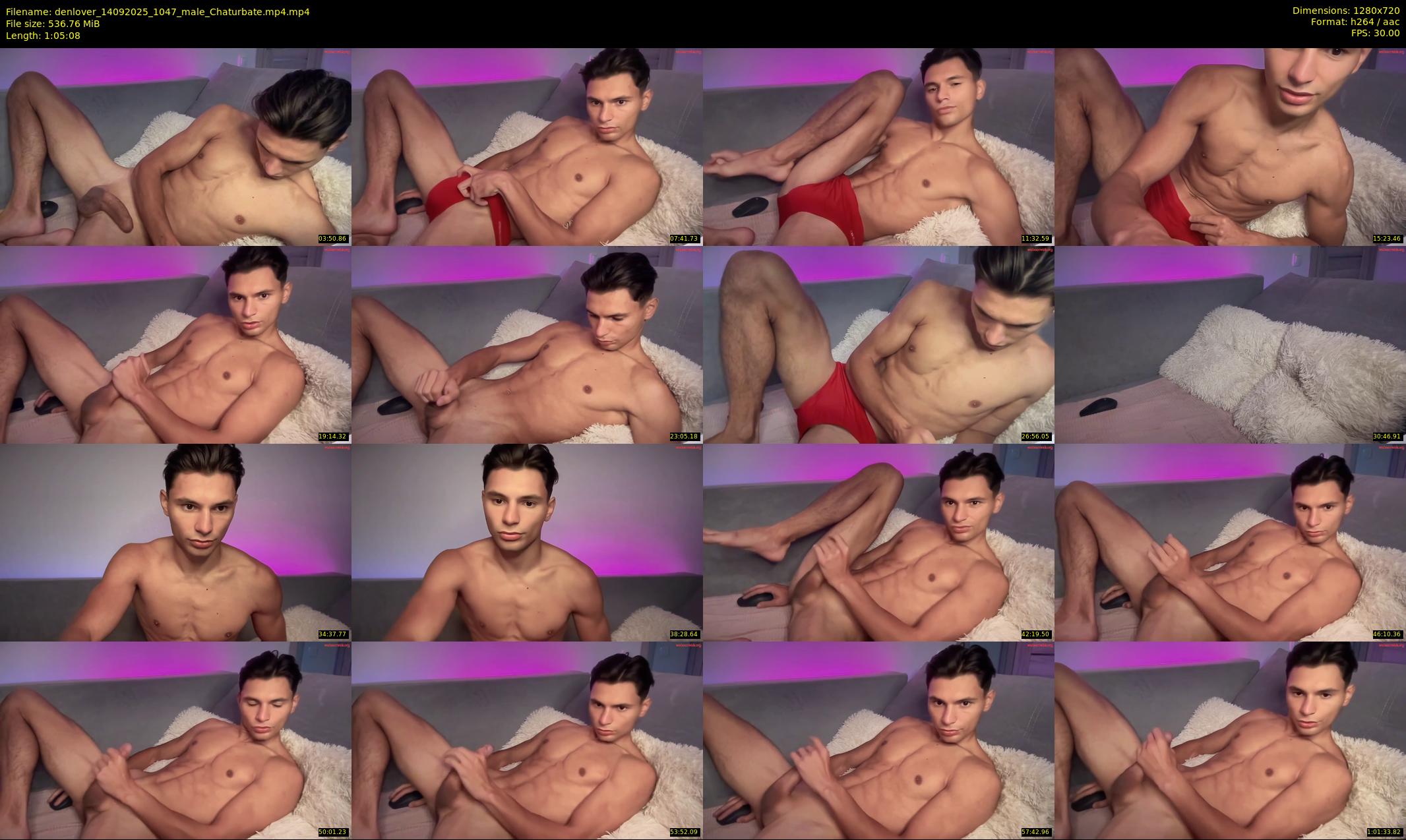 denlover — 66 minute Chaturbate male cam show recording, 720p, Sep 14, 2025