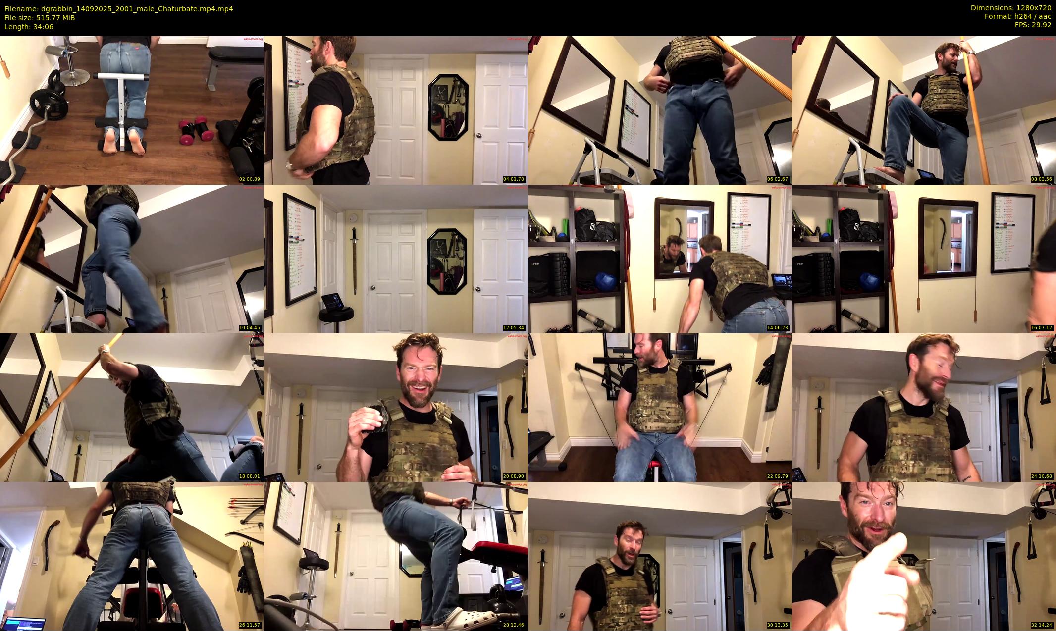 dgrabbin — 35 minute Chaturbate male cam show recording, 720p, Sep 14, 2025