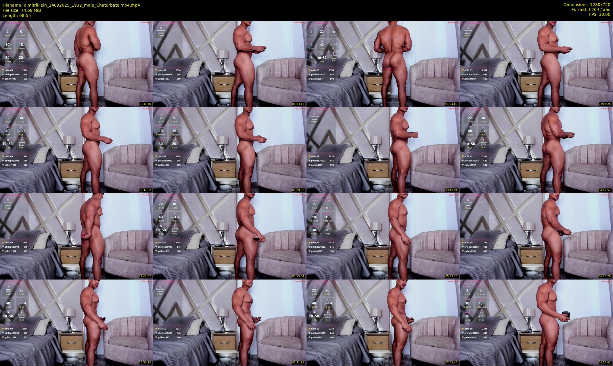 dimitriklein — 9 minute Chaturbate male cam show recording, 720p, Sep 14, 2025