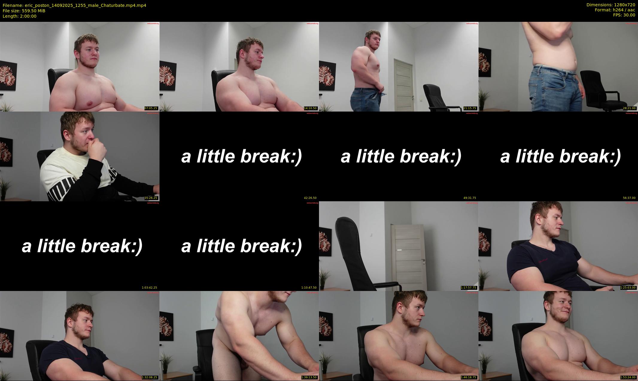 eric_poston — 120 minute Chaturbate male cam show recording, 720p, Sep 14, 2025