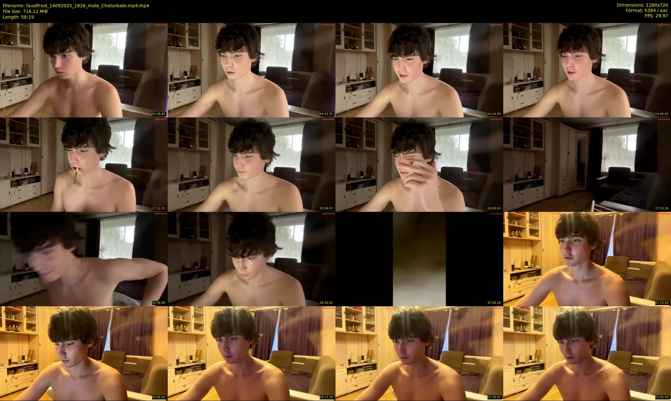 faustfrost — 59 minute Chaturbate male cam show recording, 720p, Sep 14, 2025