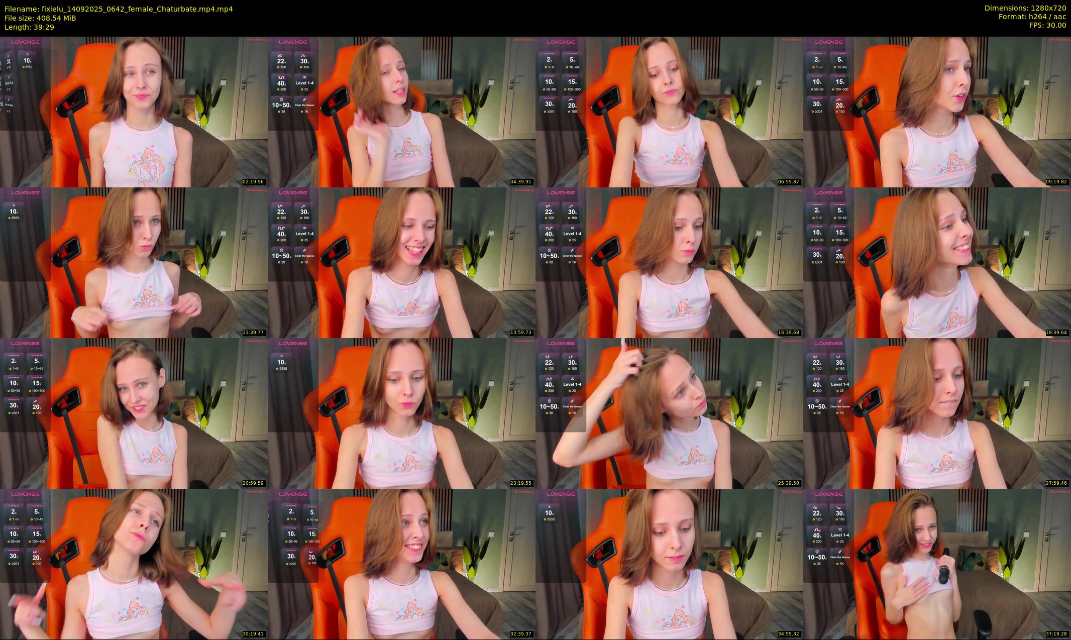 fixielu — 40 minute Chaturbate female cam show recording, 720p, Sep 14, 2025