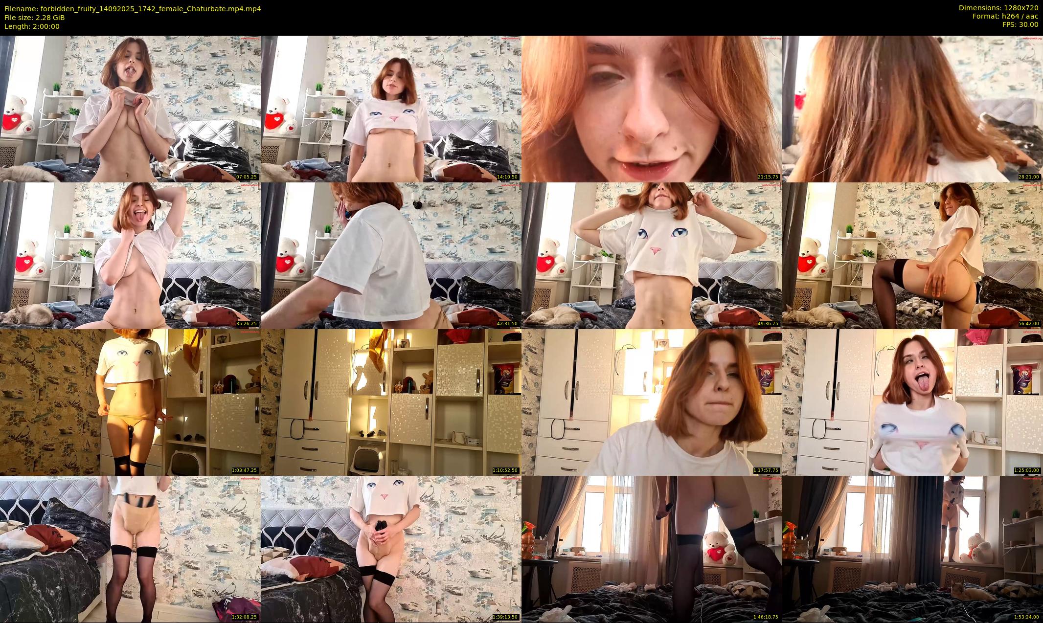 forbidden_fruity — 120 minute Chaturbate female cam show recording, 720p, Sep 14, 2025