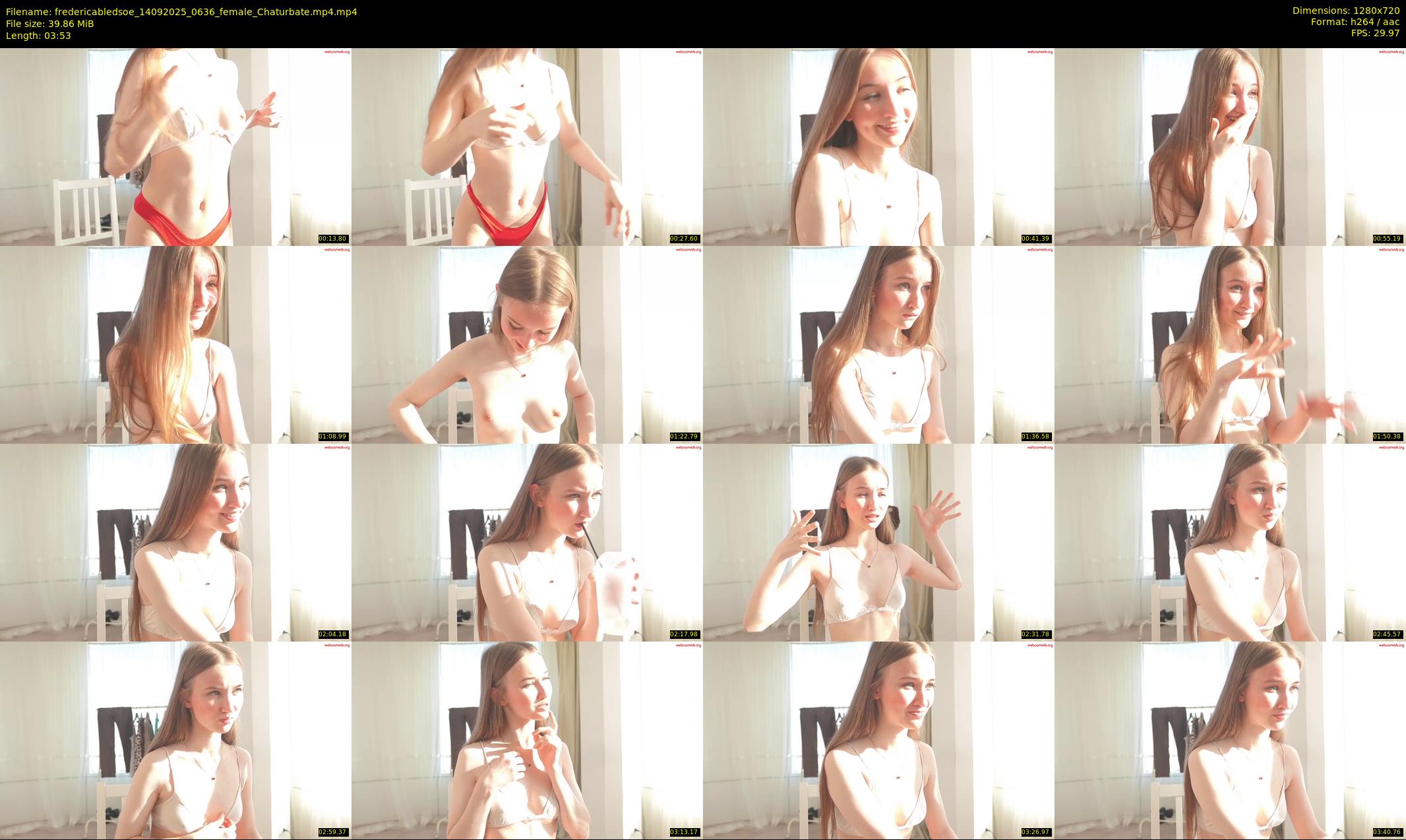 fredericabledsoe — 4 minute Chaturbate female cam show recording, 720p, Sep 14, 2025